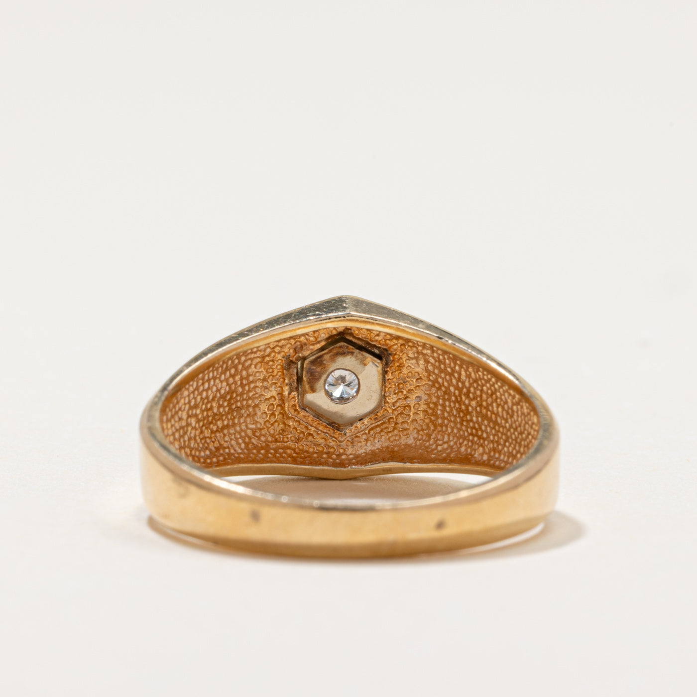 Illusion Set Diamond Hexagon Ring | 0.04ct | SZ 10.25