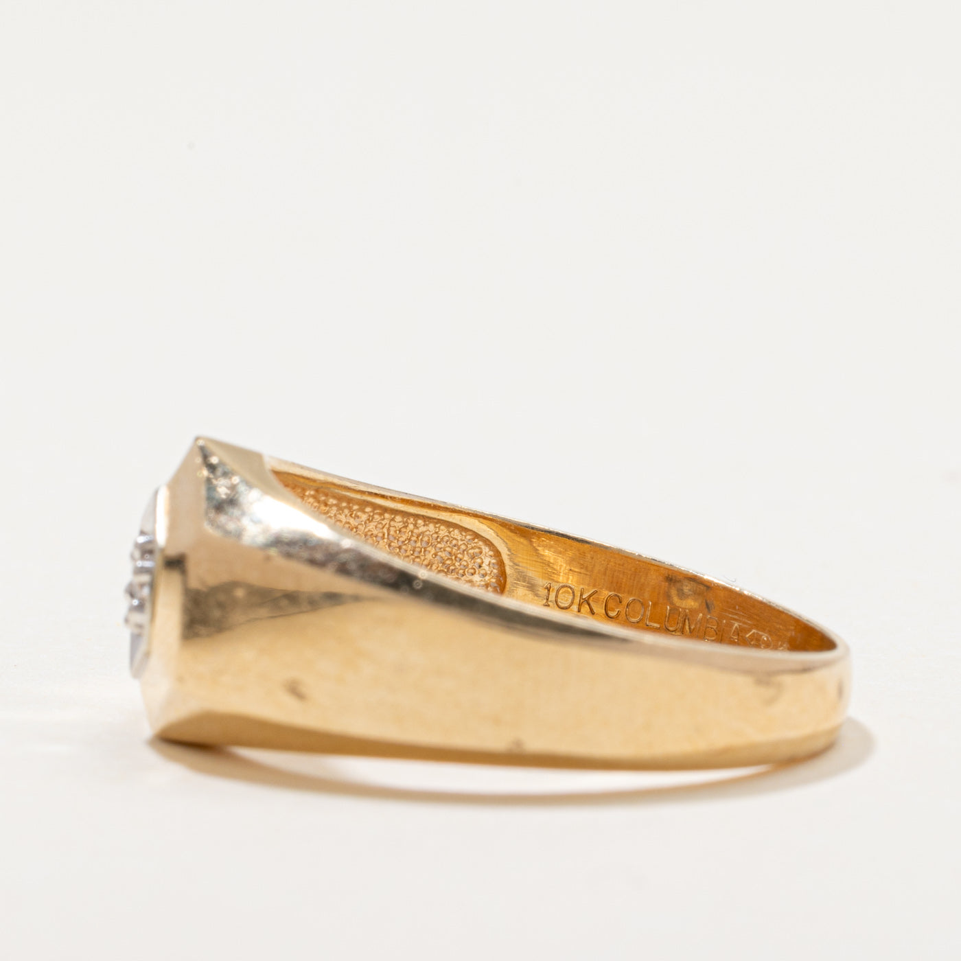 Illusion Set Diamond Hexagon Ring | 0.04ct | SZ 10.25
