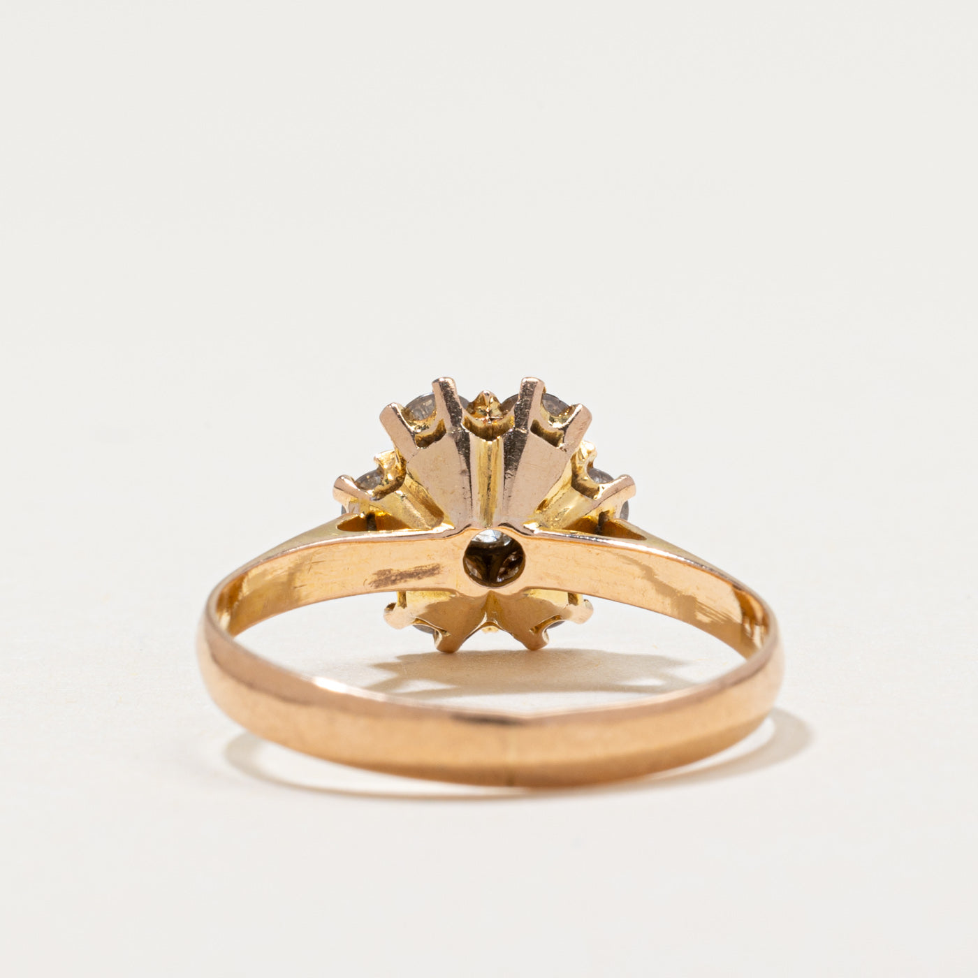 Diamond Cluster Petal Ring | 0.78ctw | SZ 7.5