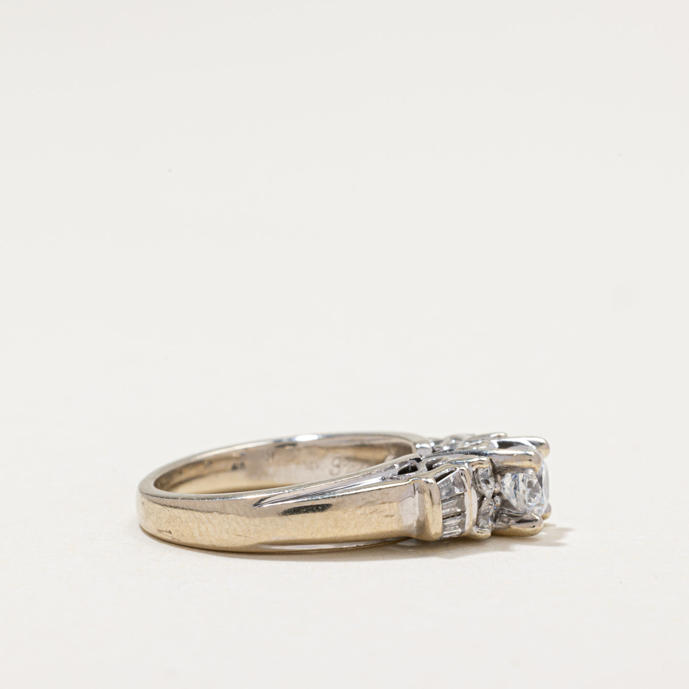 14k Diamond Accented Engagement Ring | 0.82ctw | SZ 5