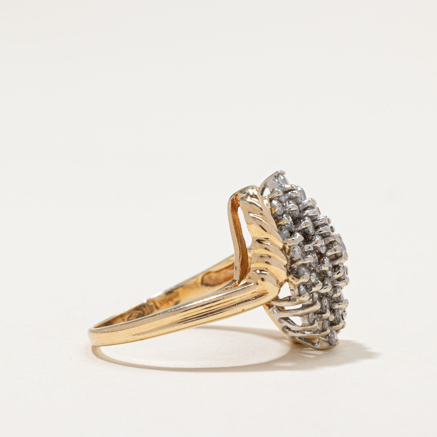 Diamond Cluster Cocktail Ring | 1.00ctw | SZ 6.5
