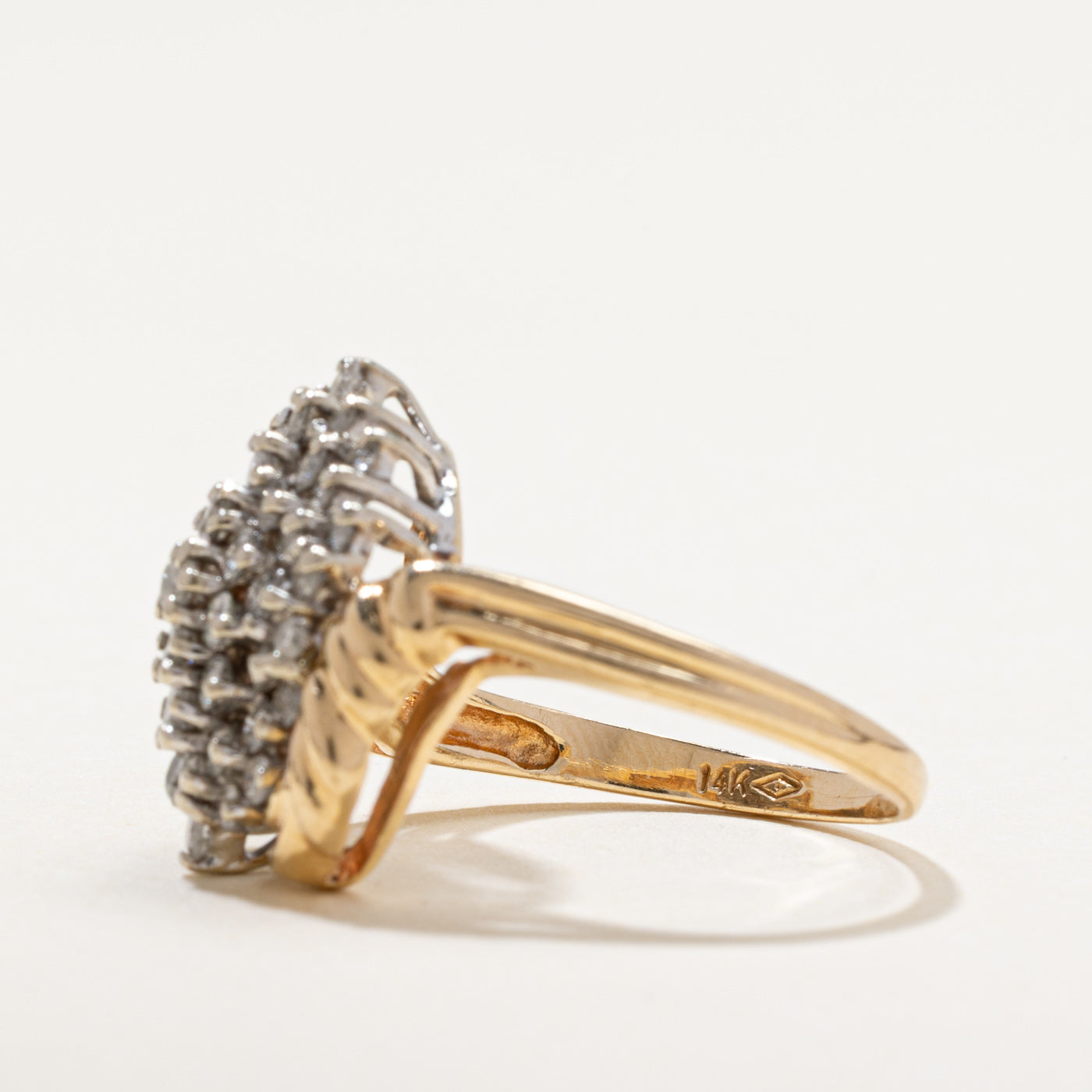 Diamond Cluster Cocktail Ring | 1.00ctw | SZ 6.5