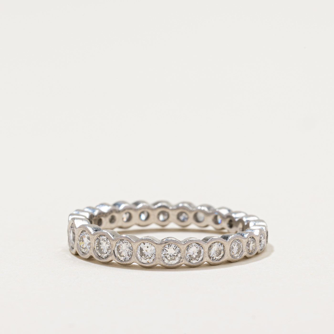 Eternity Bezel Set Diamond Band | 1.18ctw | SZ 8.25