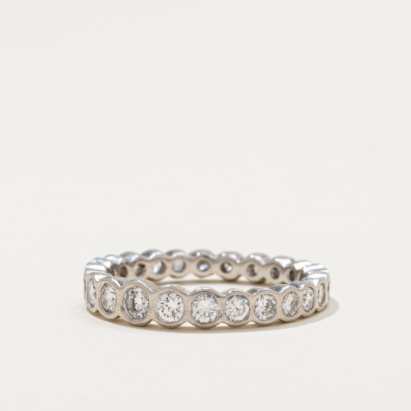 Eternity Bezel Set Diamond Band | 1.18ctw | SZ 8.25