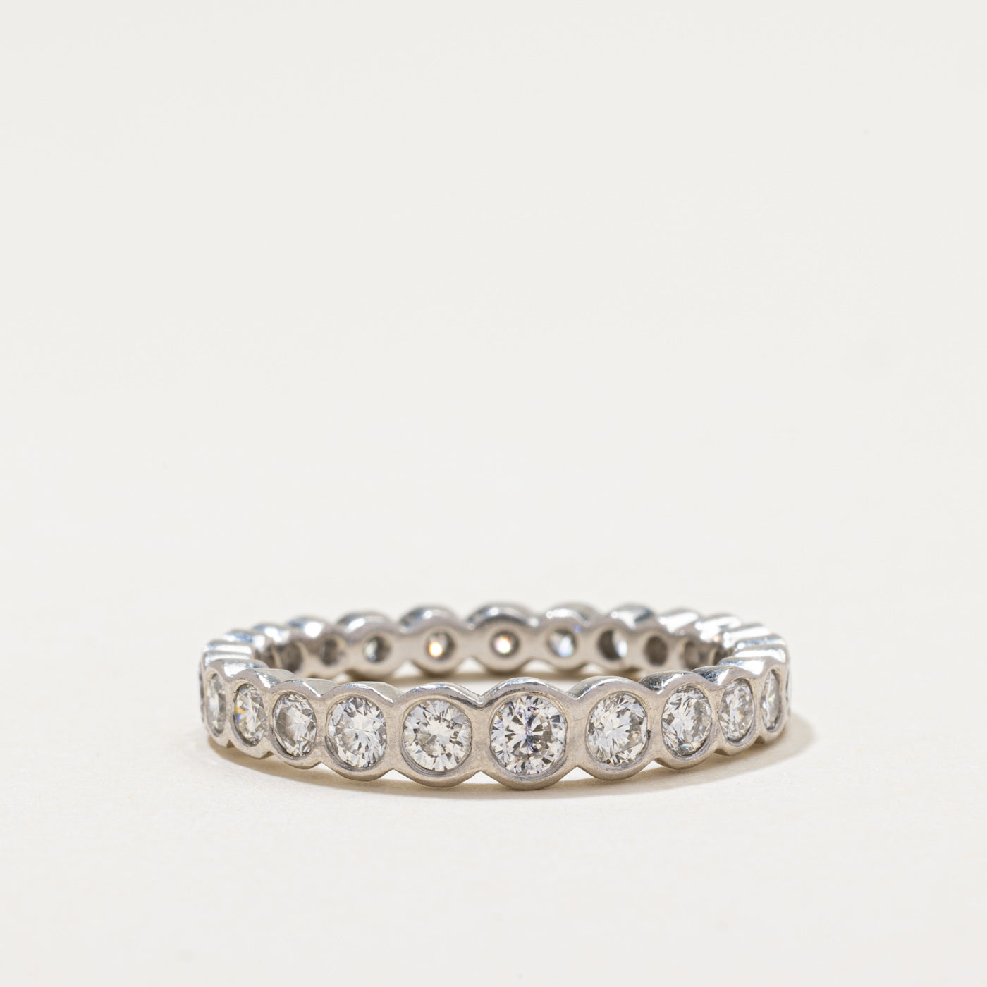 Eternity Bezel Set Diamond Band | 1.18ctw | SZ 8.25