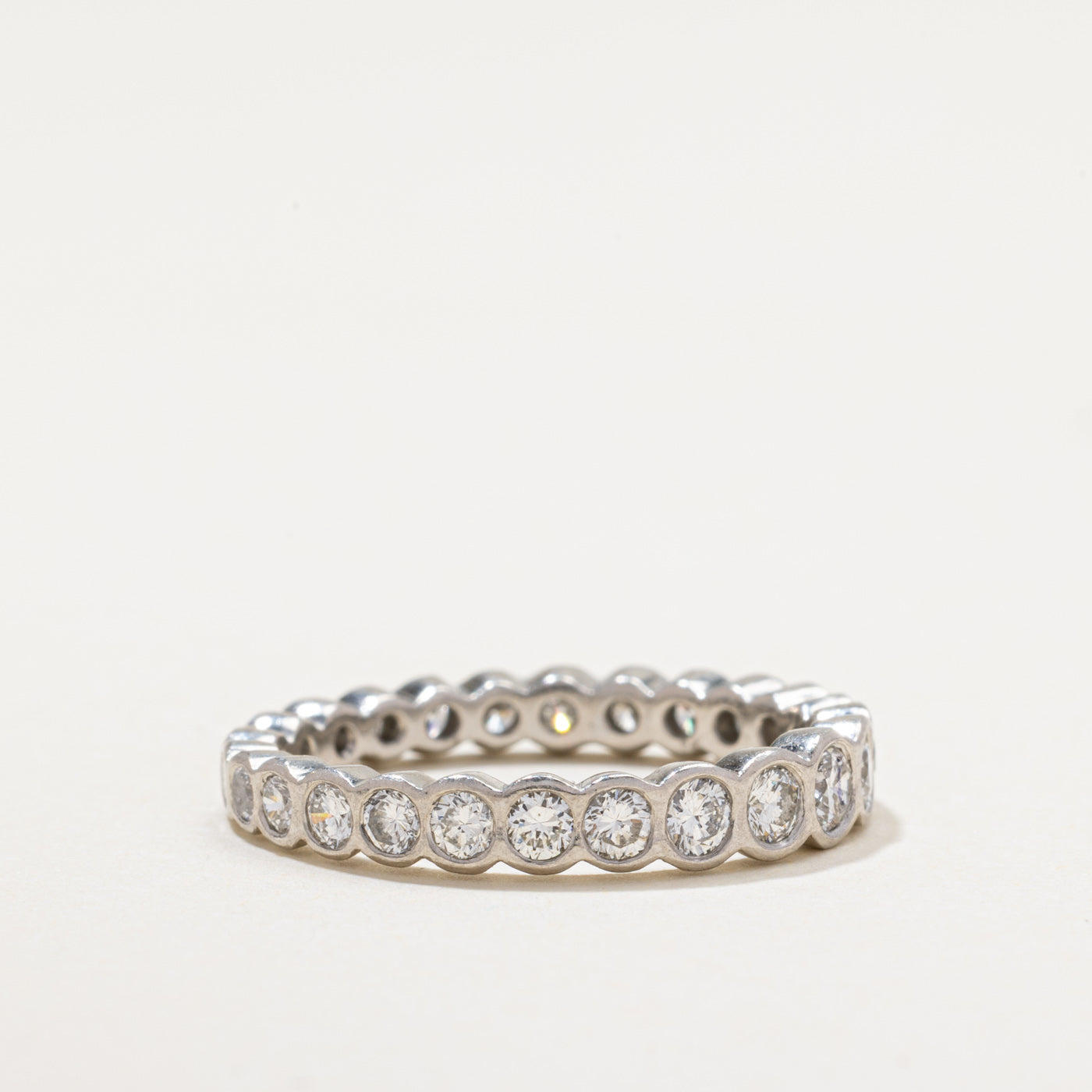 Eternity Bezel Set Diamond Band | 1.18ctw | SZ 8.25