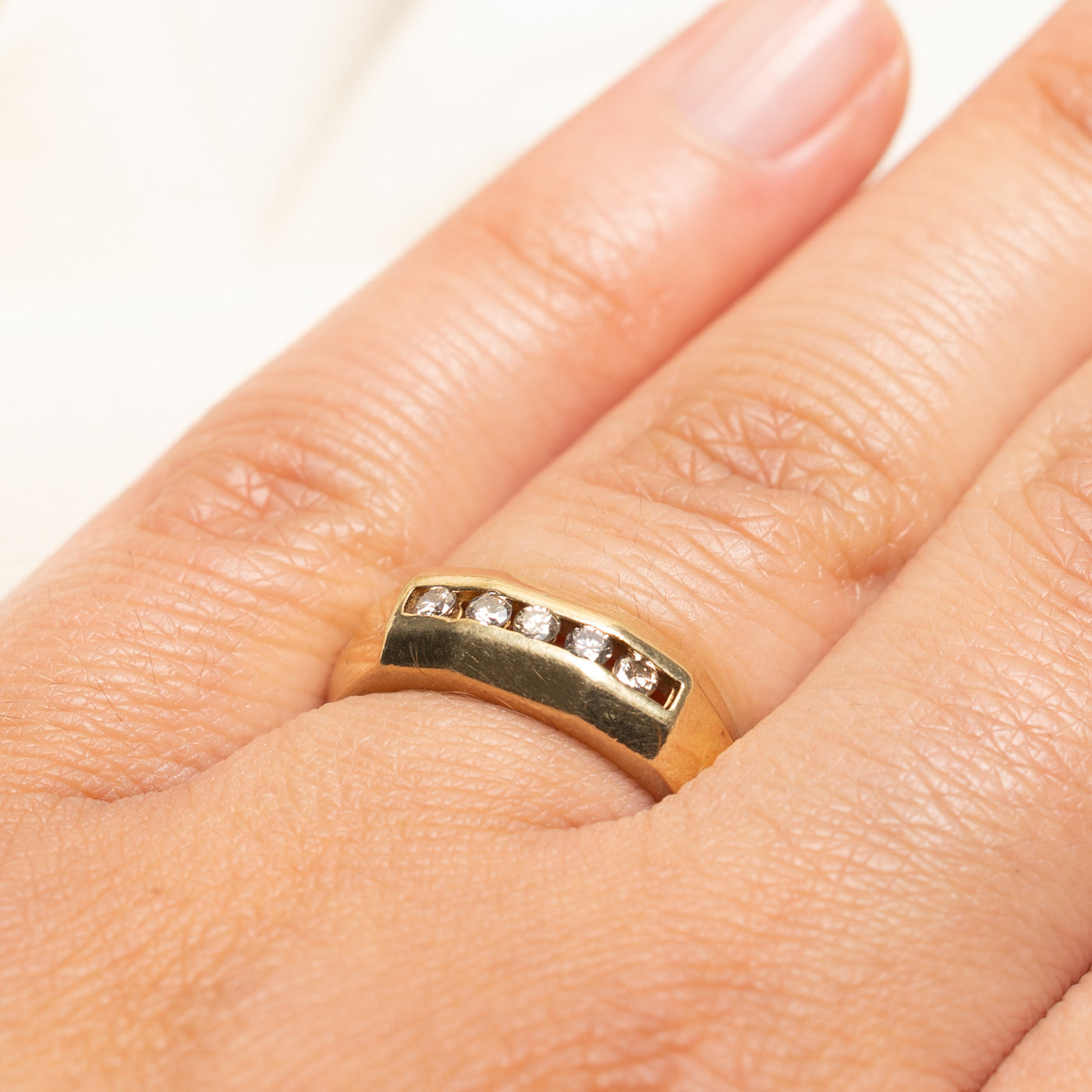 Five Stone Channel Set Diamond Ring | 0.18ctw | SZ 6.75