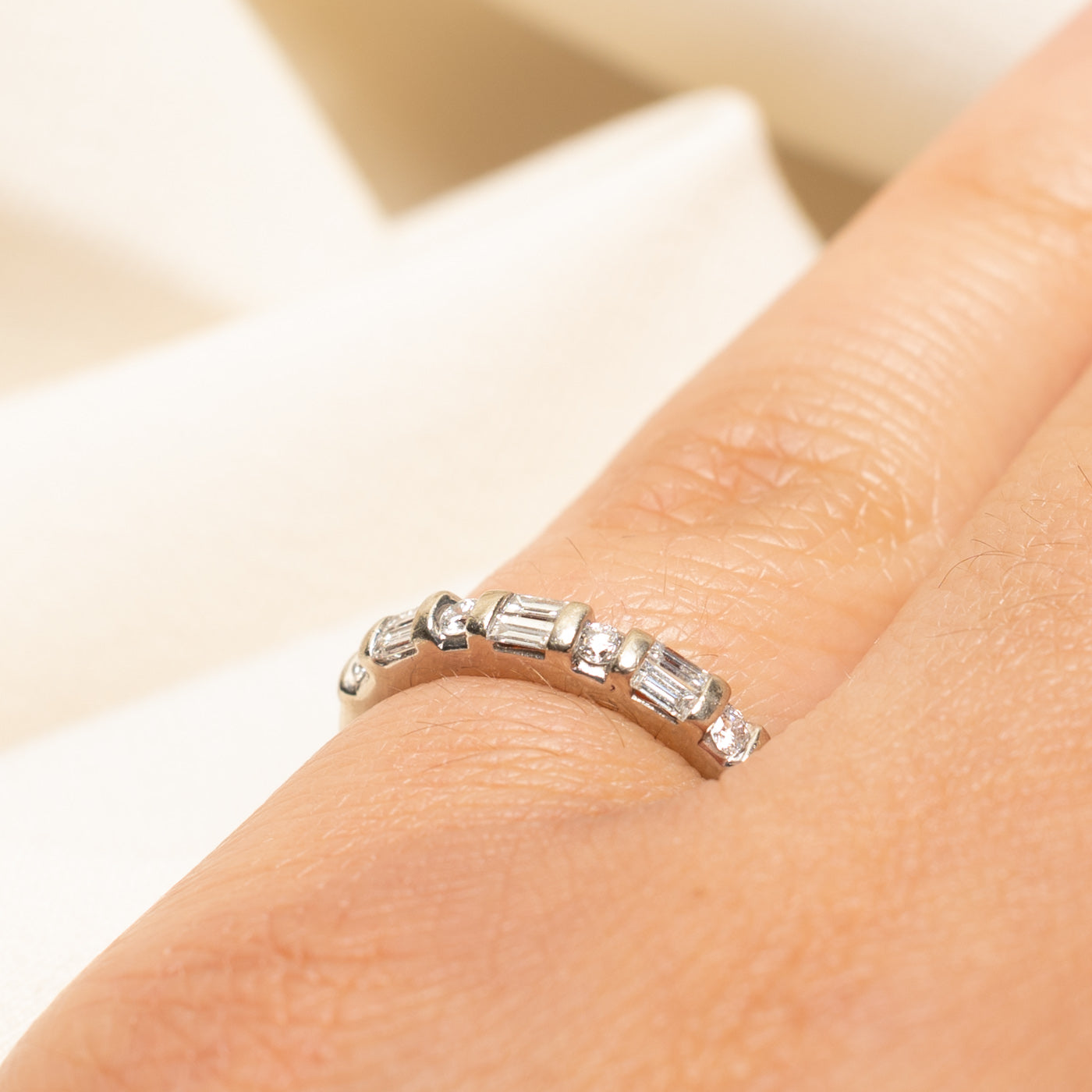 Semi Eternity Mixed Cut Diamond Band | 0.21ctw | SZ 4.5