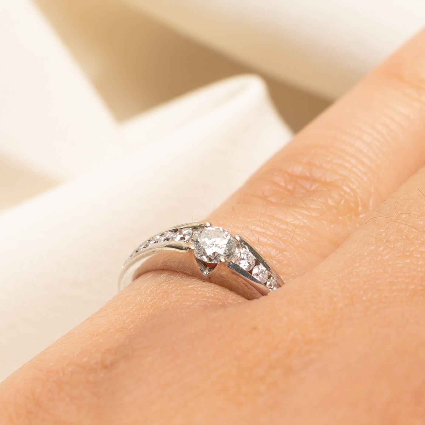 Diamond Accented Tapered Ring | 0.50ctw | SZ 5.25