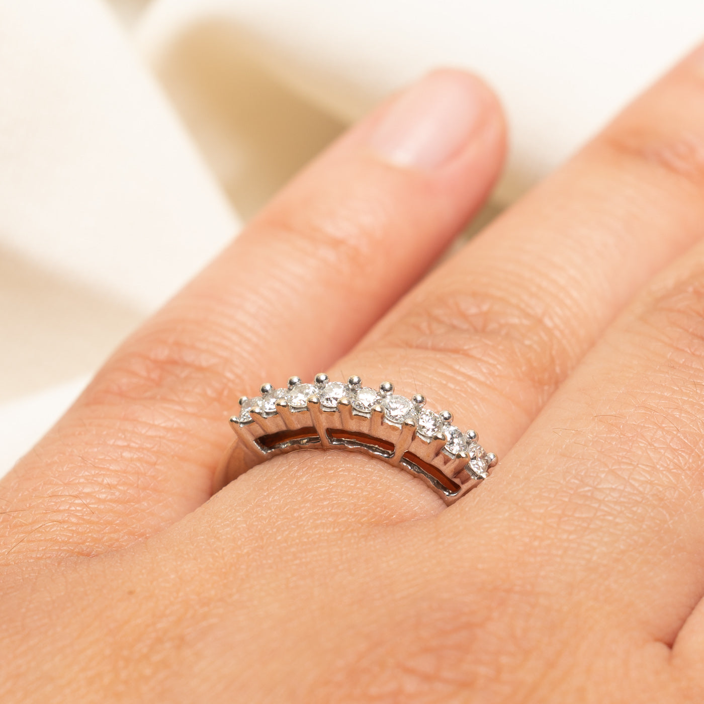 14k Semi Eternity Diamond Ring | 0.45ctw | SZ 6.25