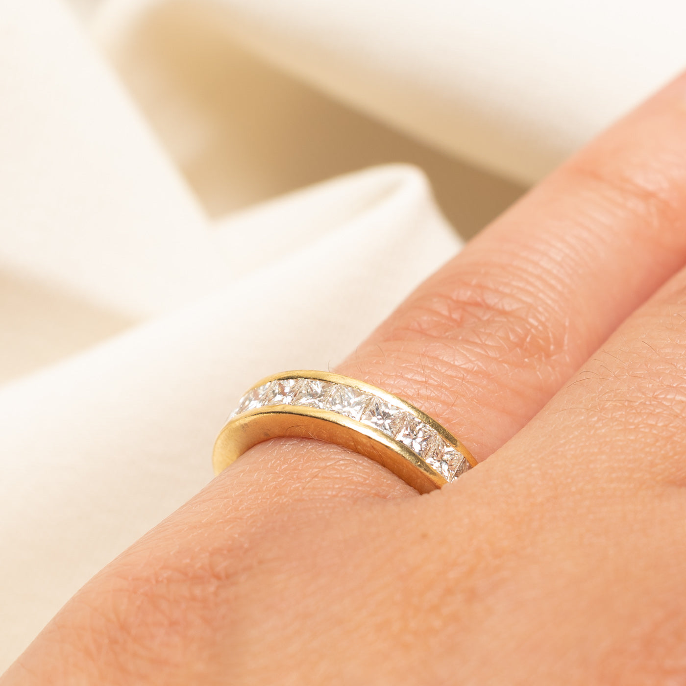 Semi Eternity Princess Cut Diamond Band | 1.00ctw | SZ 5.75