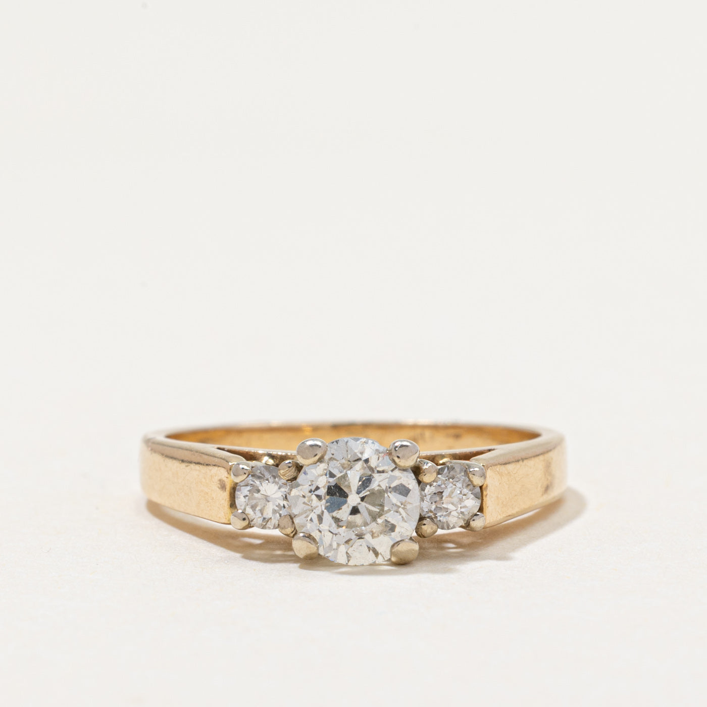 14k Old European Cut Diamond Engagement Ring | 0.75ctw | SZ 5.25
