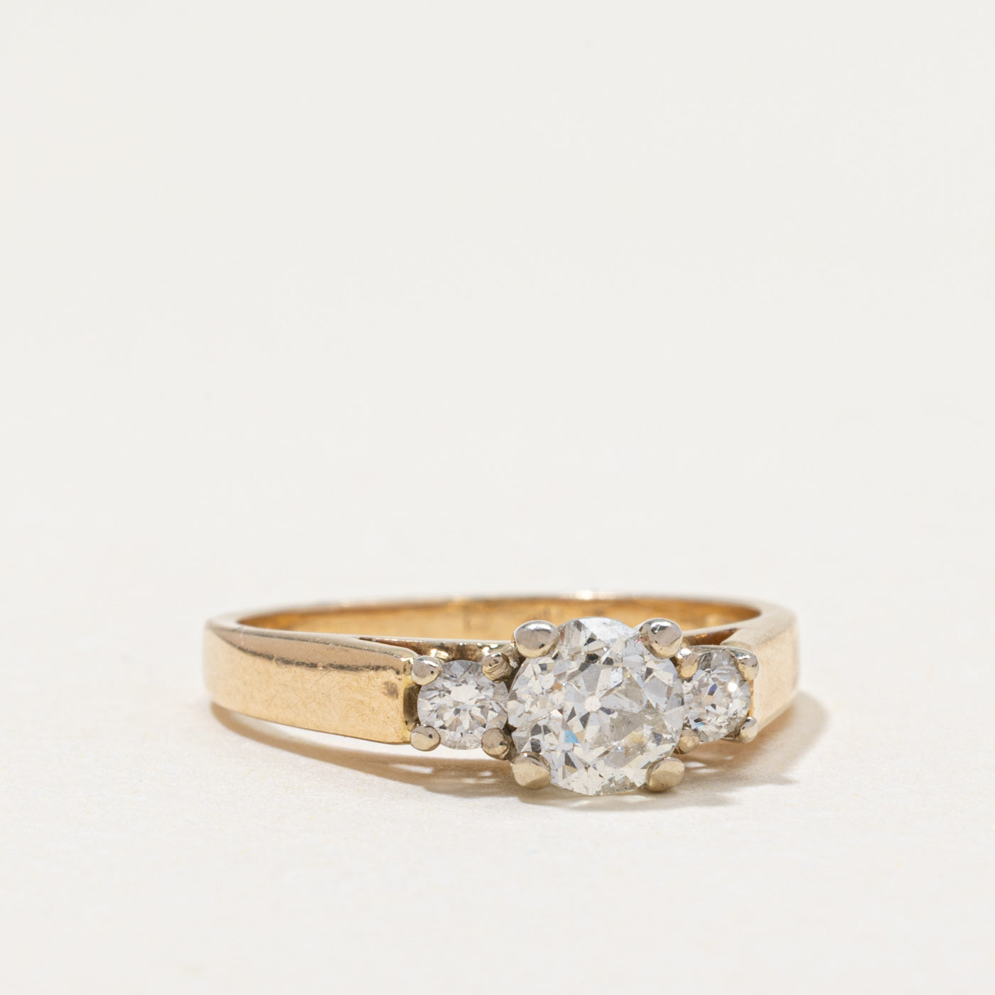 14k Old European Cut Diamond Engagement Ring | 0.75ctw | SZ 5.25