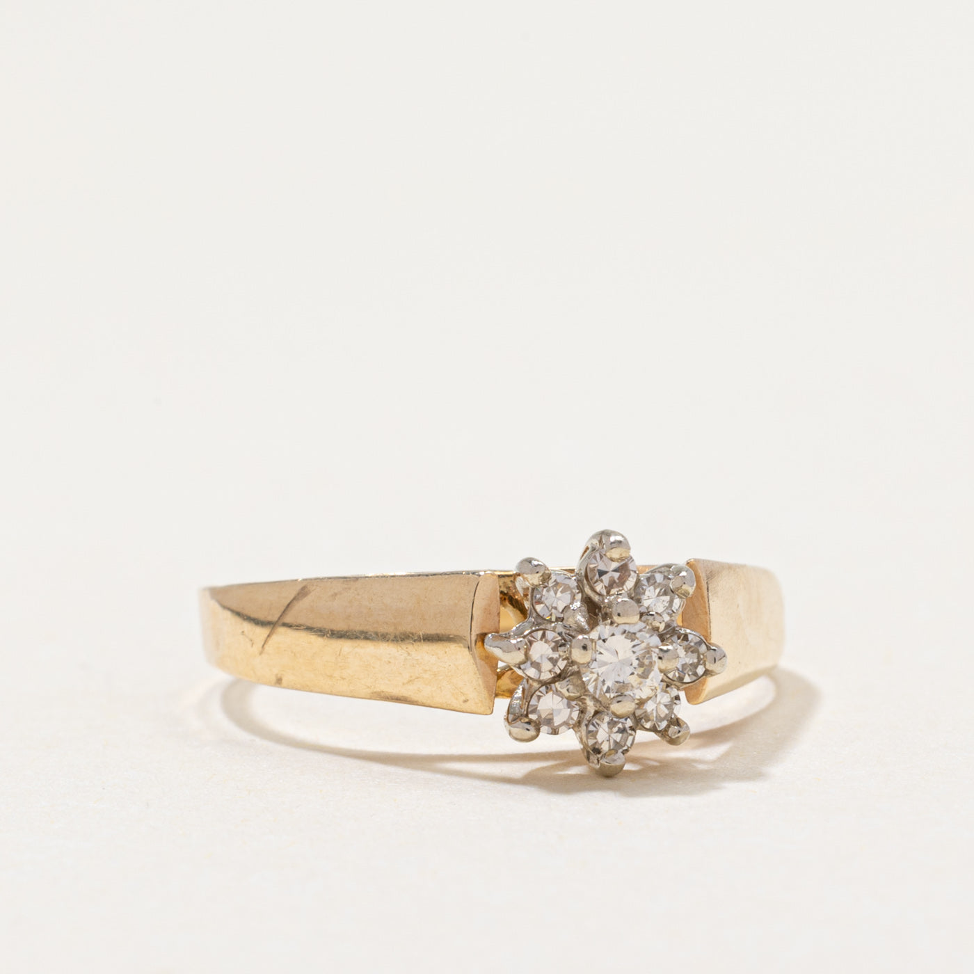 Diamond Petal Cluster Ring | 0.18ctw | SZ 6.5