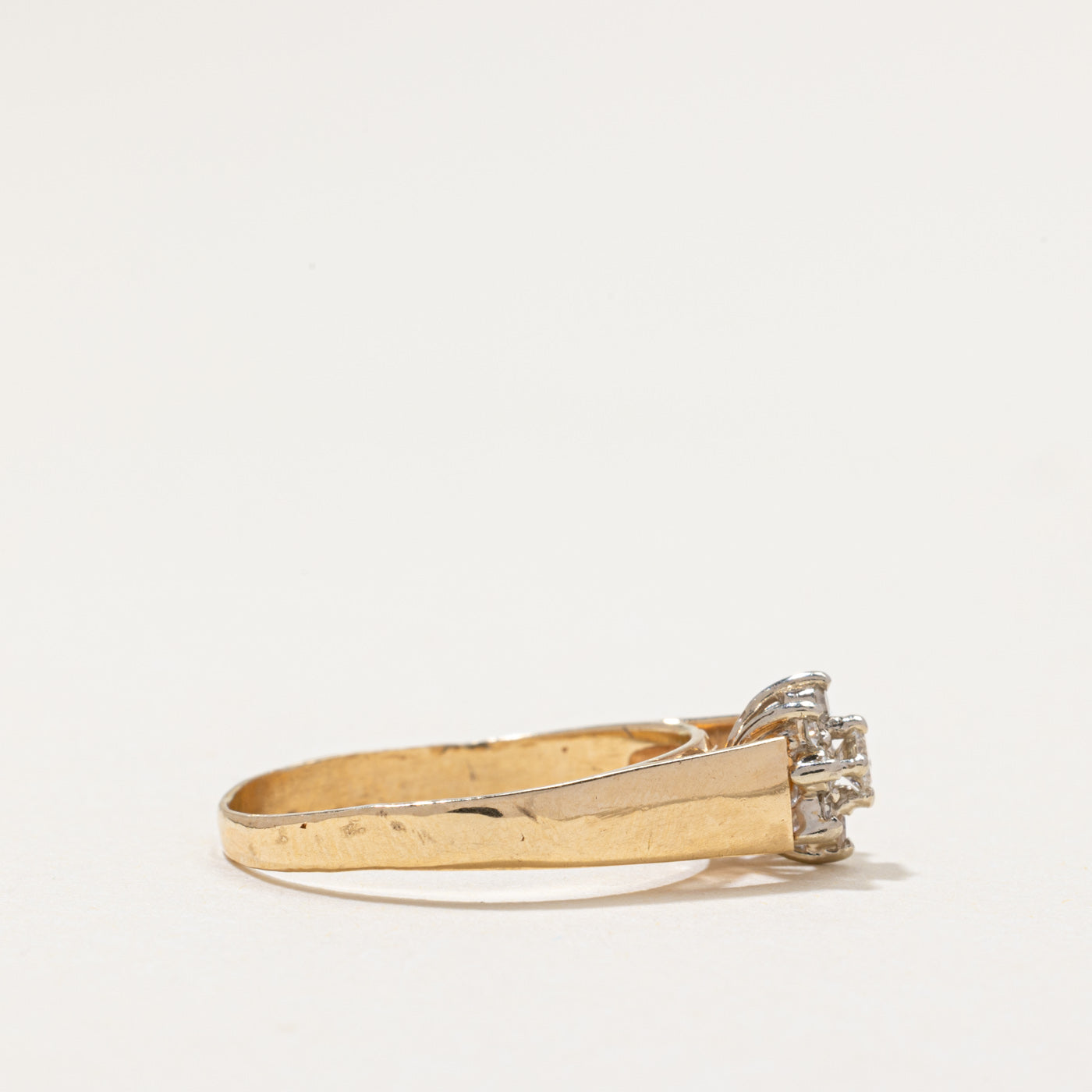 Diamond Petal Cluster Ring | 0.18ctw | SZ 6.5