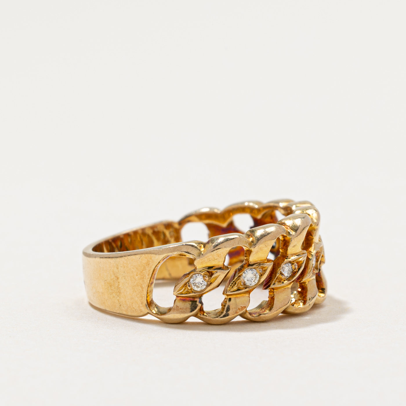 Semi Eternity Openwork Diamond Band | 0.10ctw | SZ 6.75