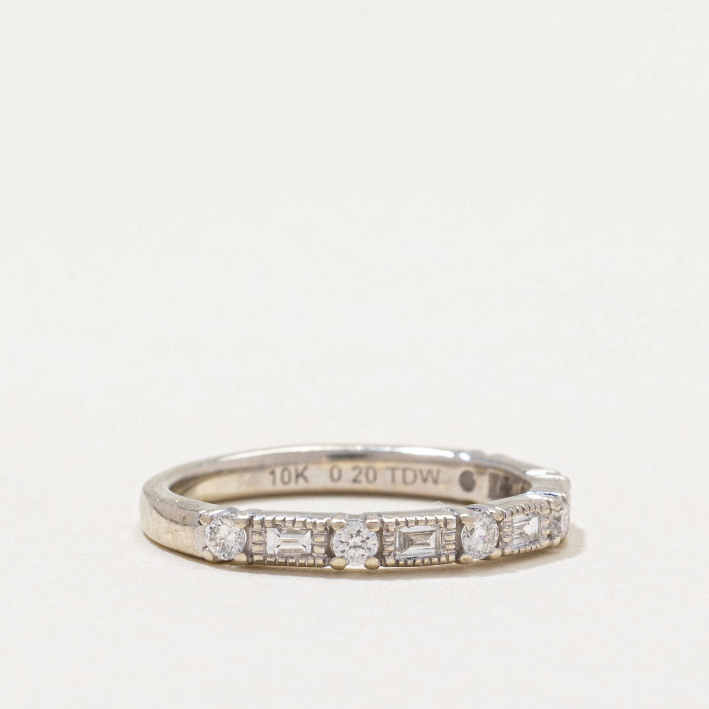 'Michael Hill' Semi Eternity Multi Cut Diamond Band | 0.20ctw | SZ 3.25