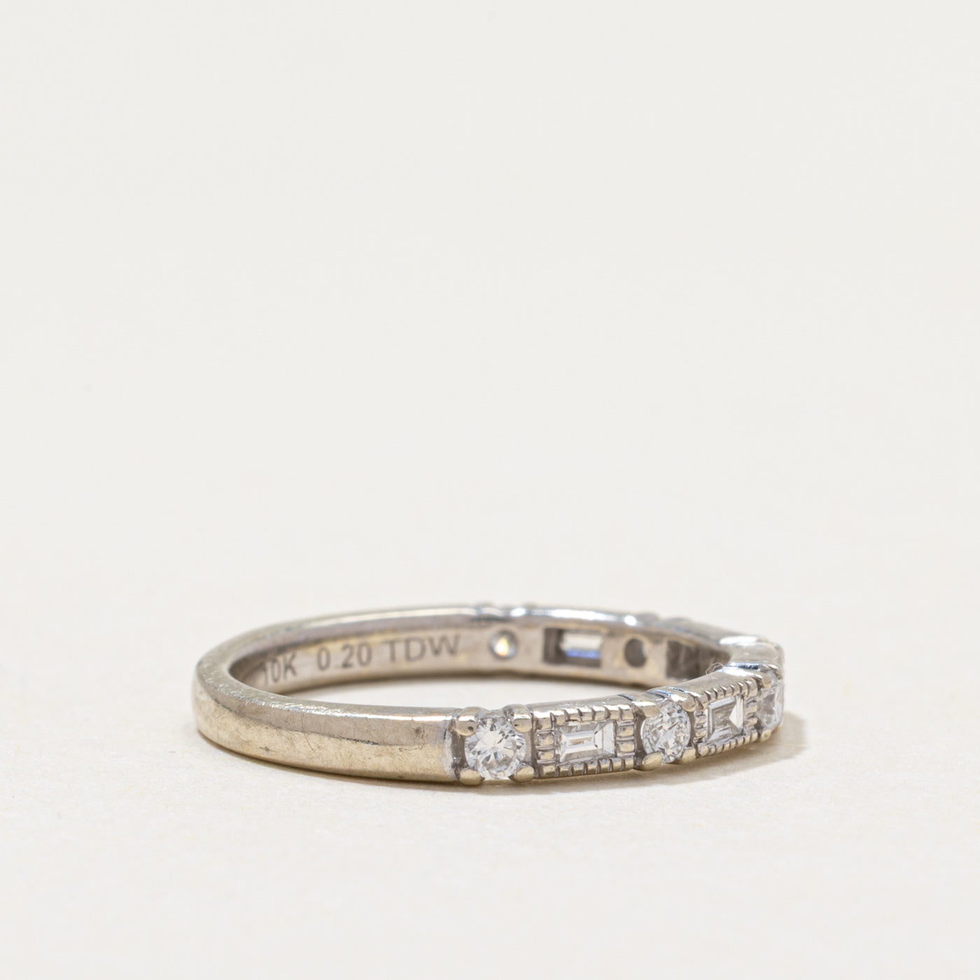 'Michael Hill' Semi Eternity Multi Cut Diamond Band | 0.20ctw | SZ 3.25