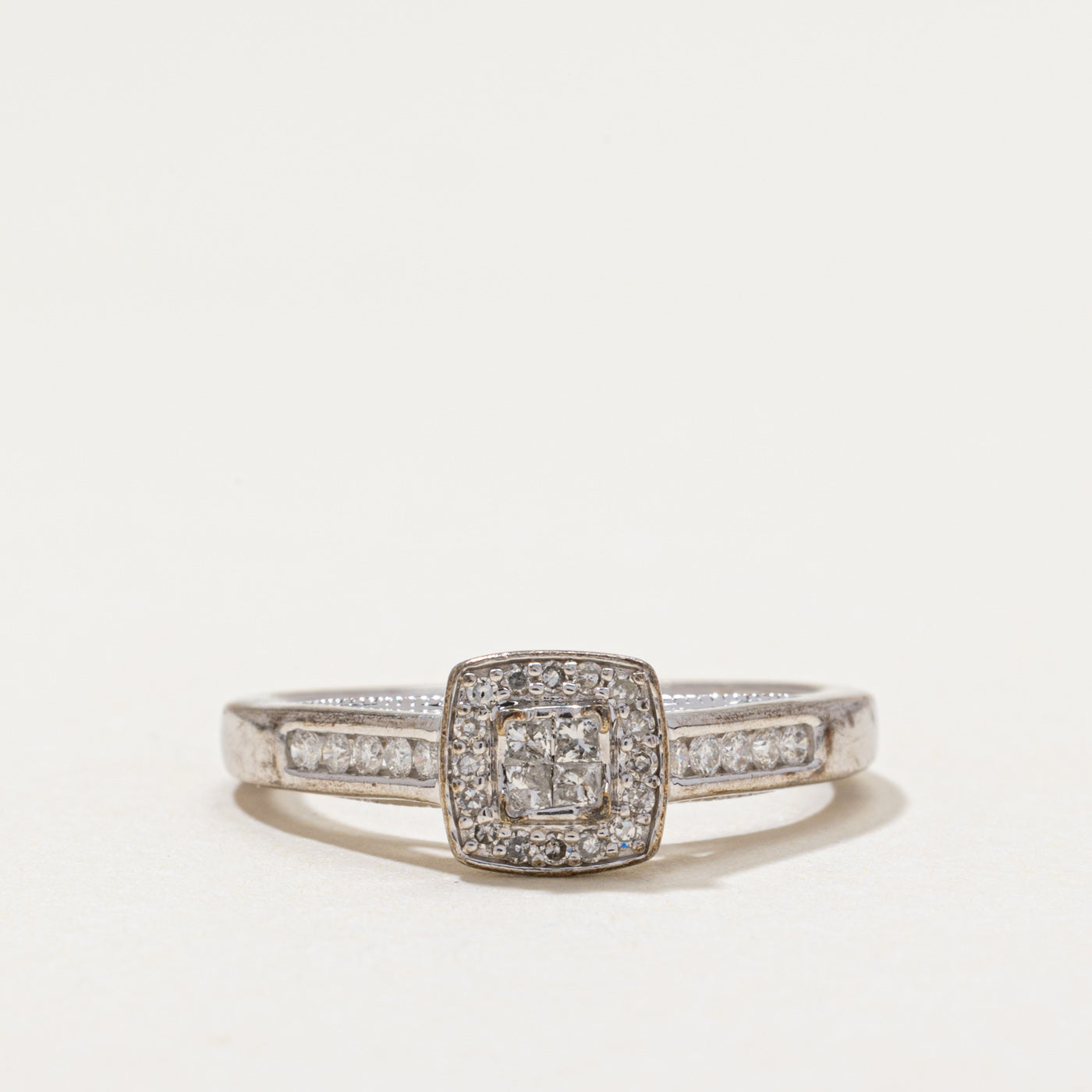 Illusion Set Diamond Halo Ring | 0.25ctw | SZ 6.75