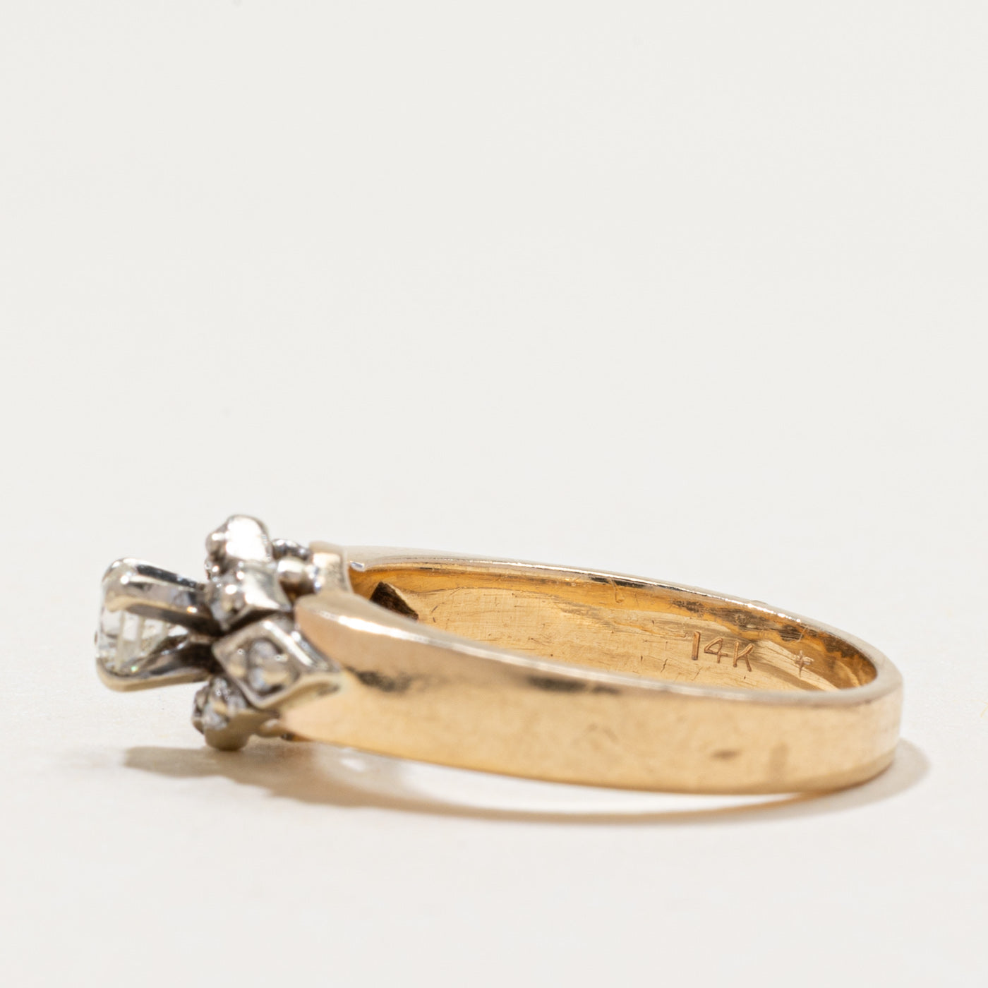 14k Diamond Rhombus Ring | 0.27ctw | SZ 7.75