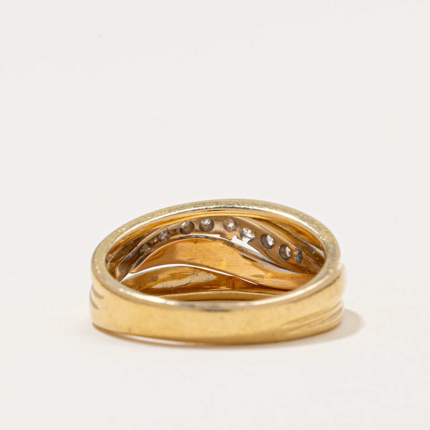 Diamond Wave Twisted Ring | 0.13ctw | SZ 6.5