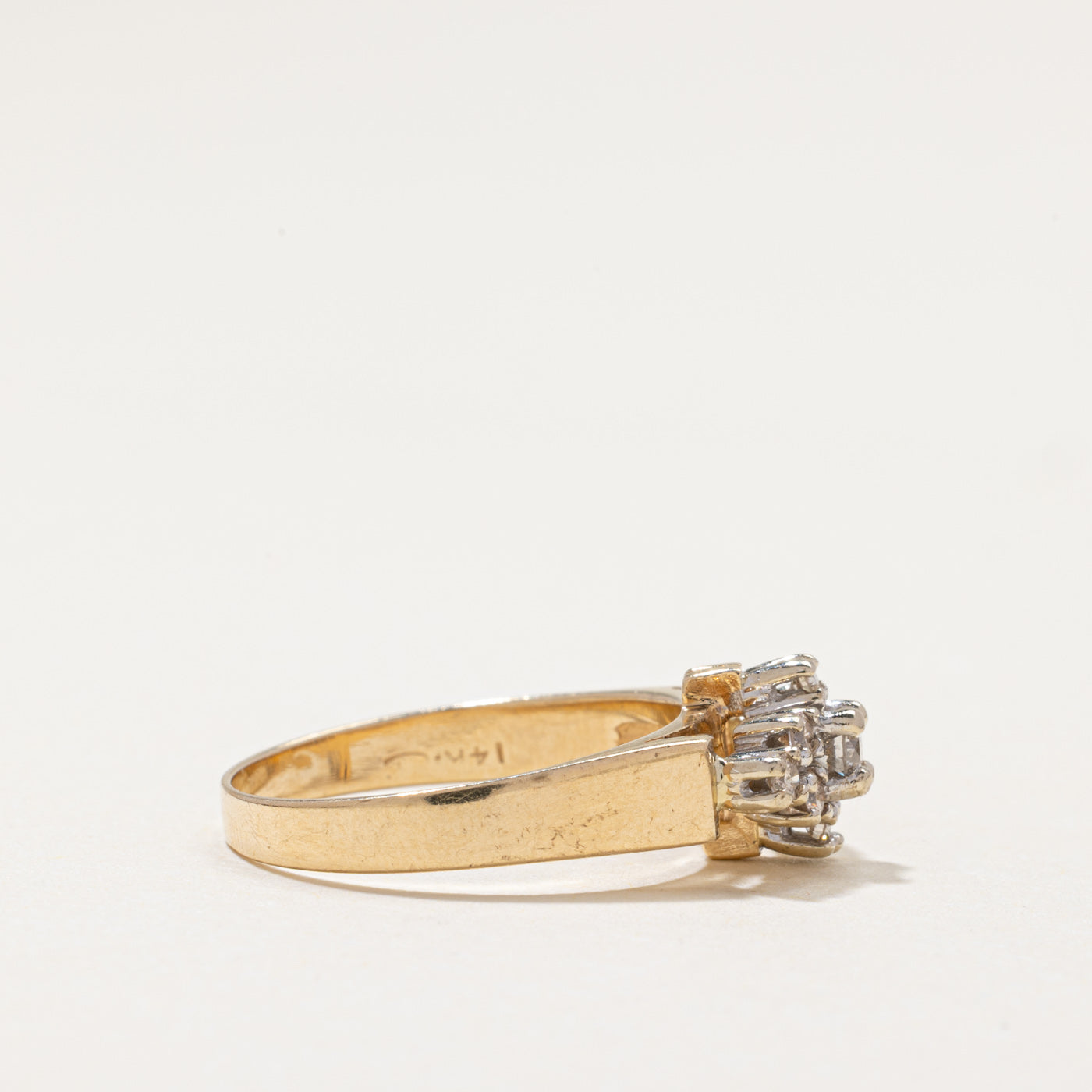 Diamond Cluster Cocktail Ring | 0.31ctw | SZ 6.25