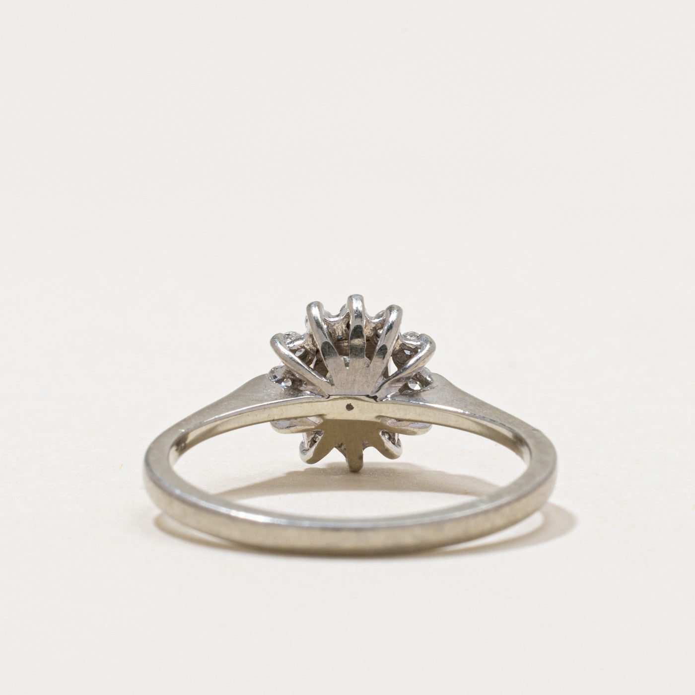 Diamond Petal Engagement Ring | 0.37ctw | SZ 5
