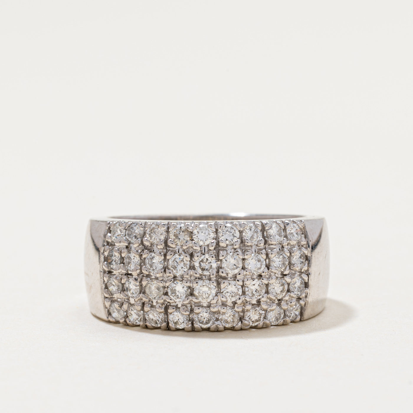 Diamond Grid Cigar Band | 0.94ctw | SZ 6.75