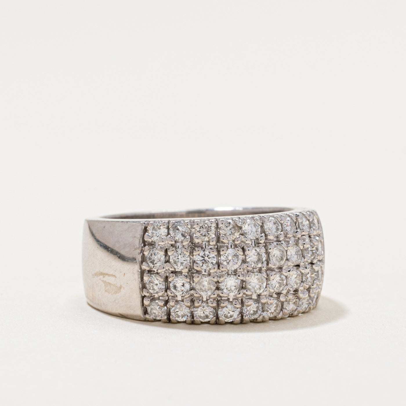 Diamond Grid Cigar Band | 0.94ctw | SZ 6.75