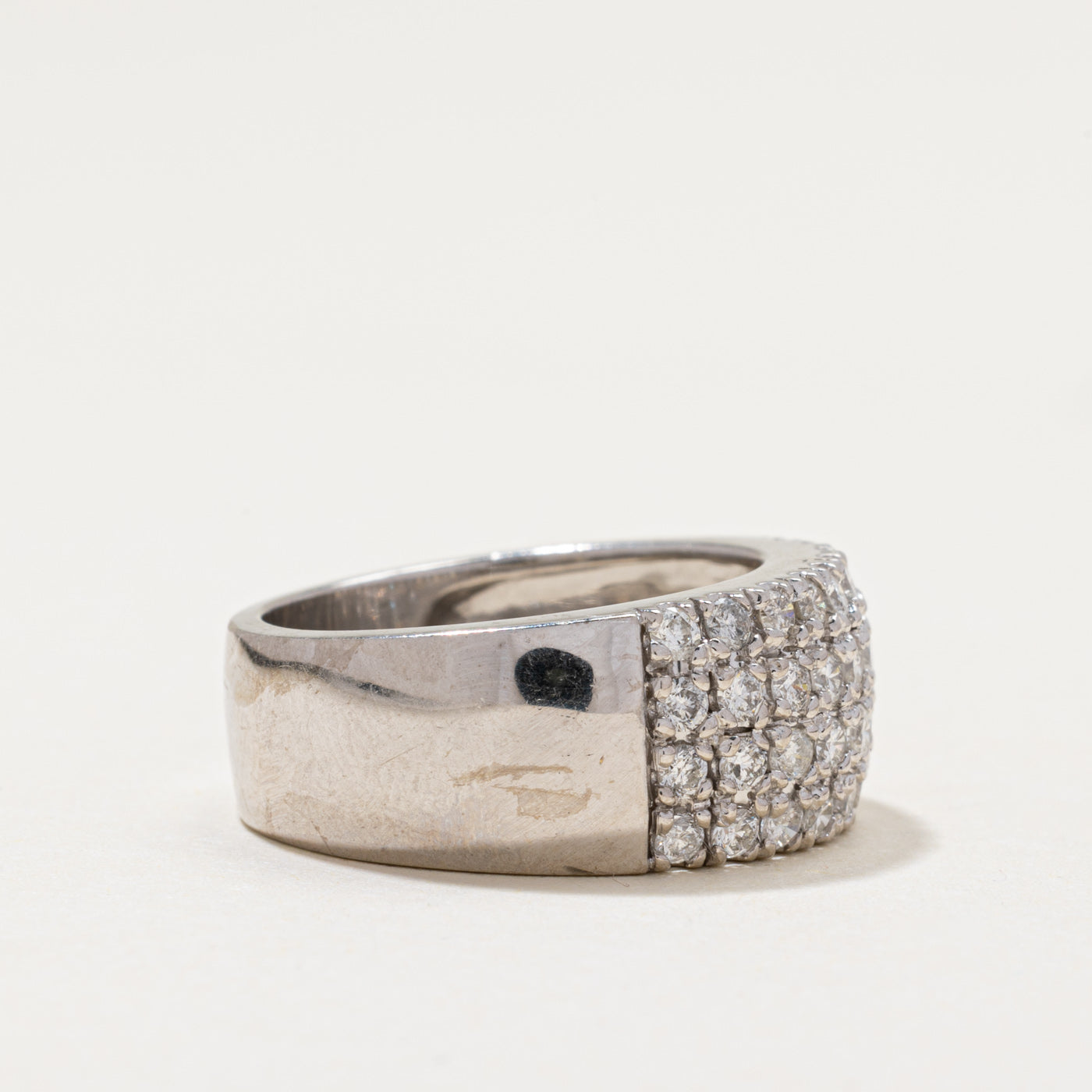 Diamond Grid Cigar Band | 0.94ctw | SZ 6.75