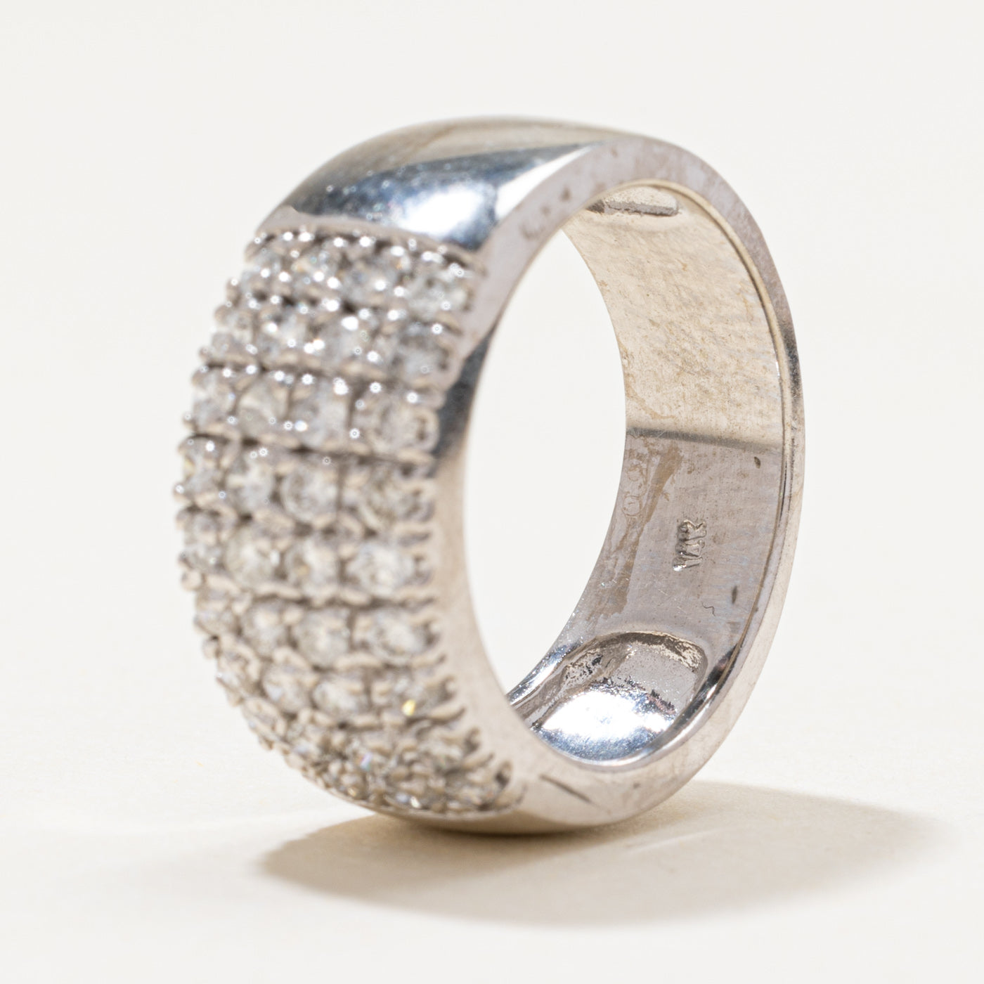 Diamond Grid Cigar Band | 0.94ctw | SZ 6.75