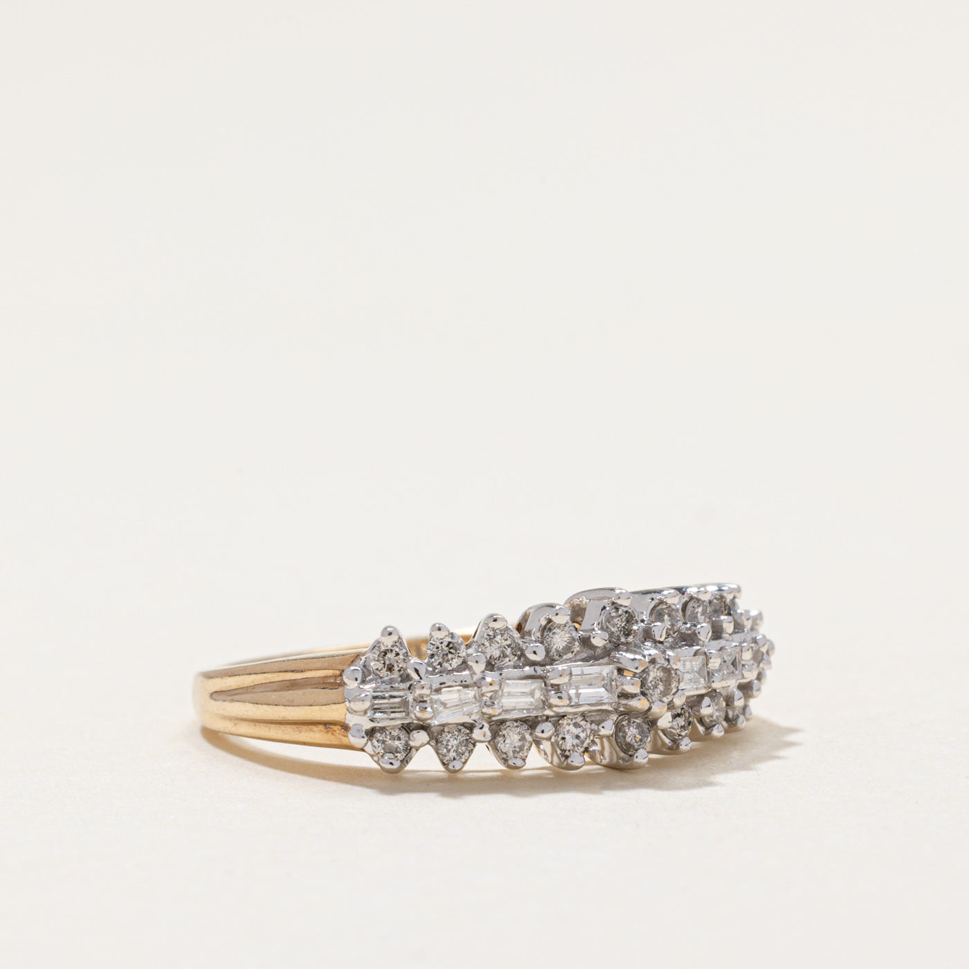 Multi Row Diamond Cluster Ring | 0.35ctw | SZ 7