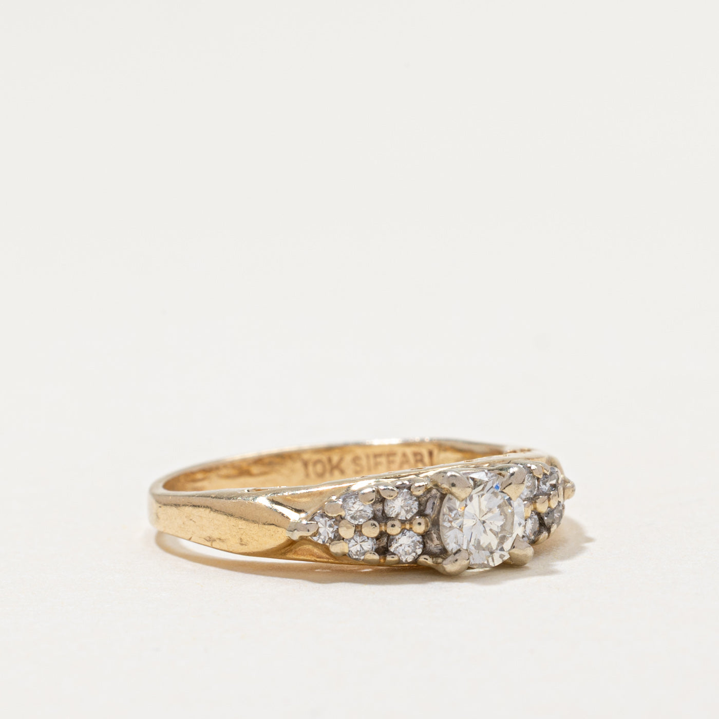Diamond Accented Engagement Ring | 0.45ctw | SZ 5.25