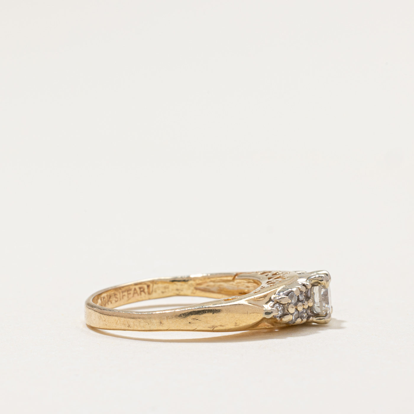 Diamond Accented Engagement Ring | 0.45ctw | SZ 5.25
