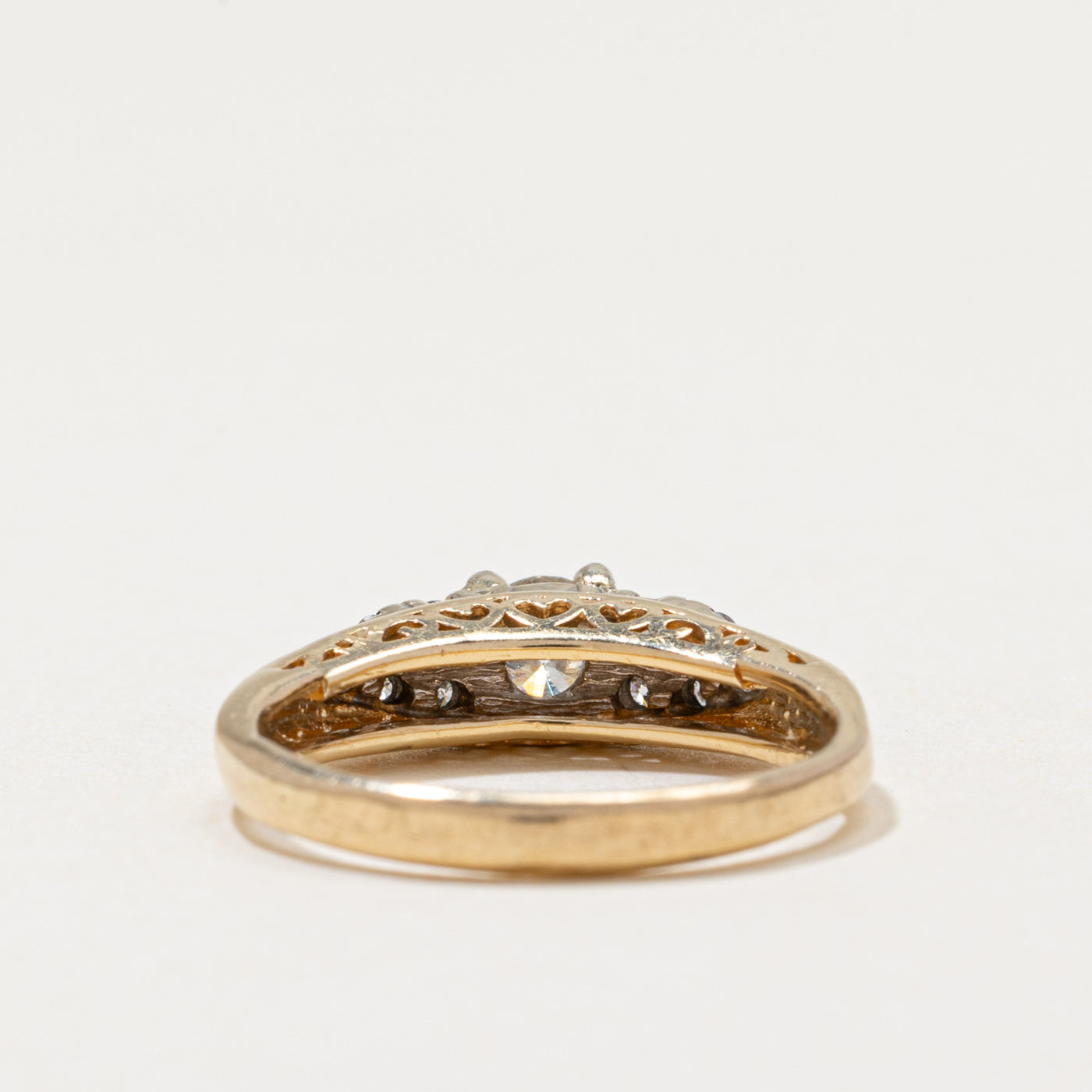Diamond Accented Engagement Ring | 0.45ctw | SZ 5.25