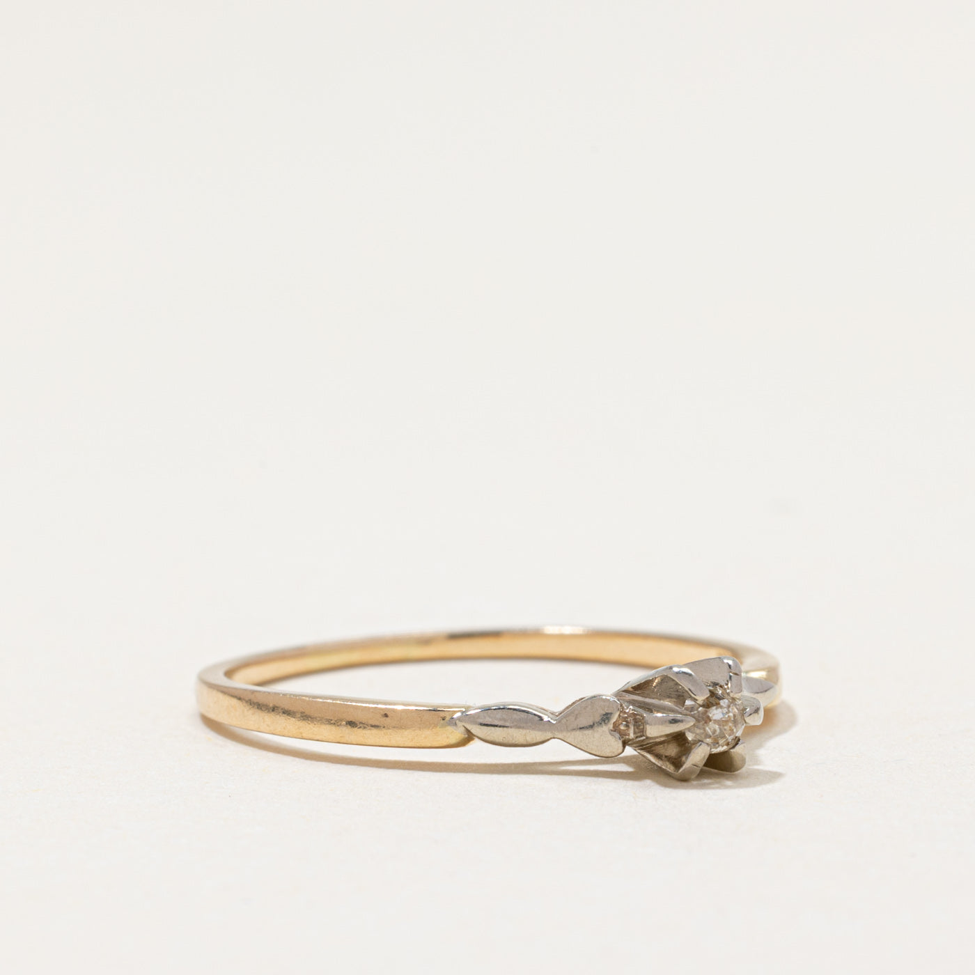 Solitaire Diamond Petite Ring | 0.05ct | SZ 8.75