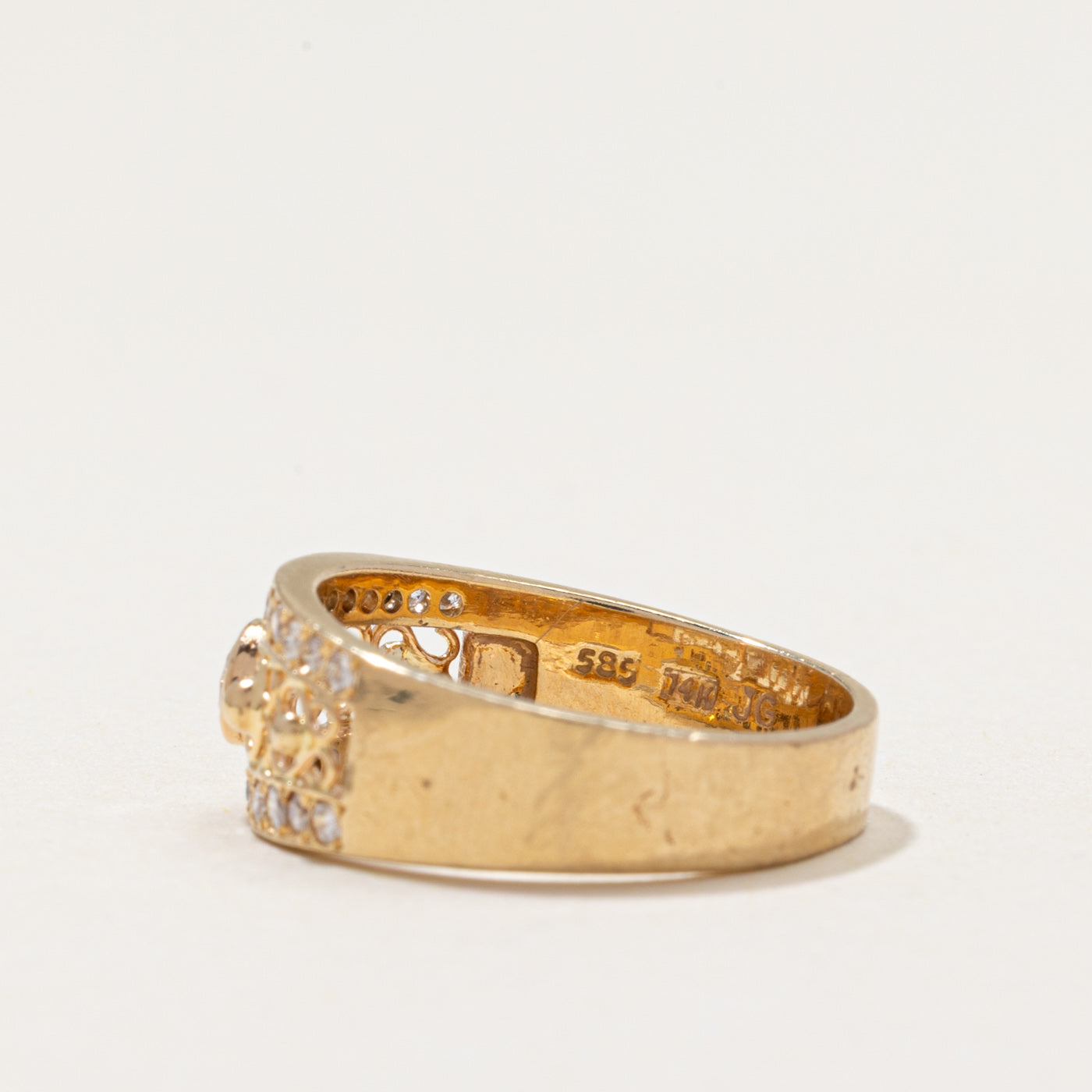 Bezel Set Diamond Openwork Ring | 0.40ctw | SZ 4.75