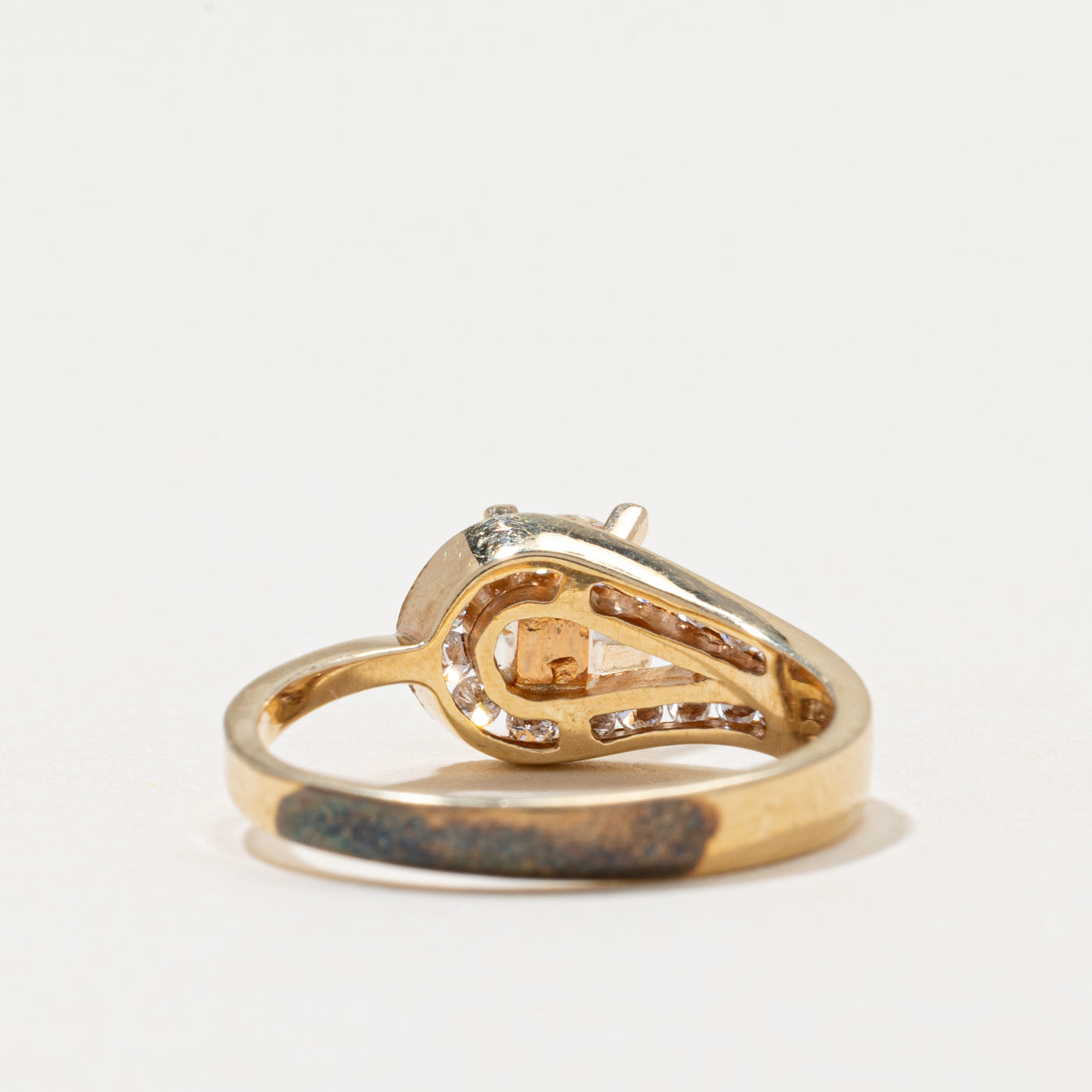 High Set Diamond Buckle Ring | 0.59ctw | SZ 4.5