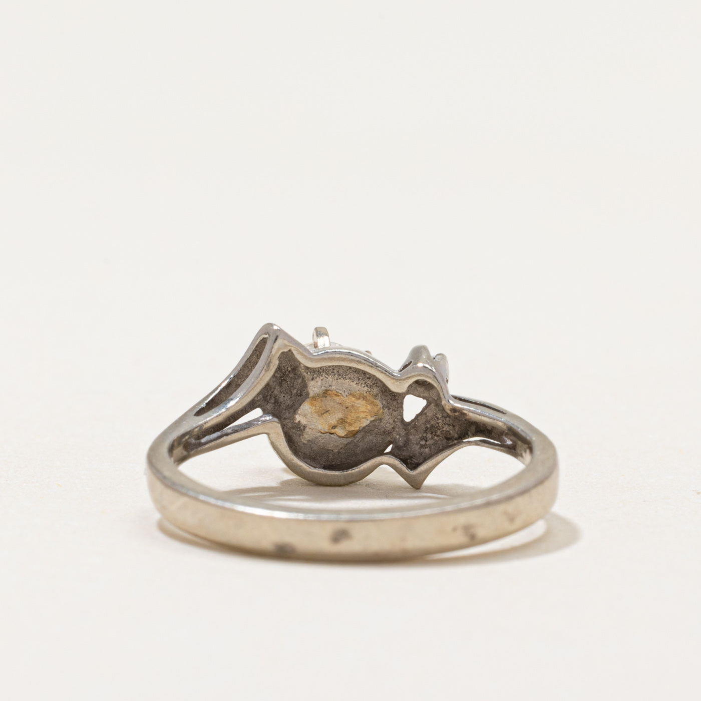 High Set Diamond Bypass Ring | 0.32ctw | SZ 4.75