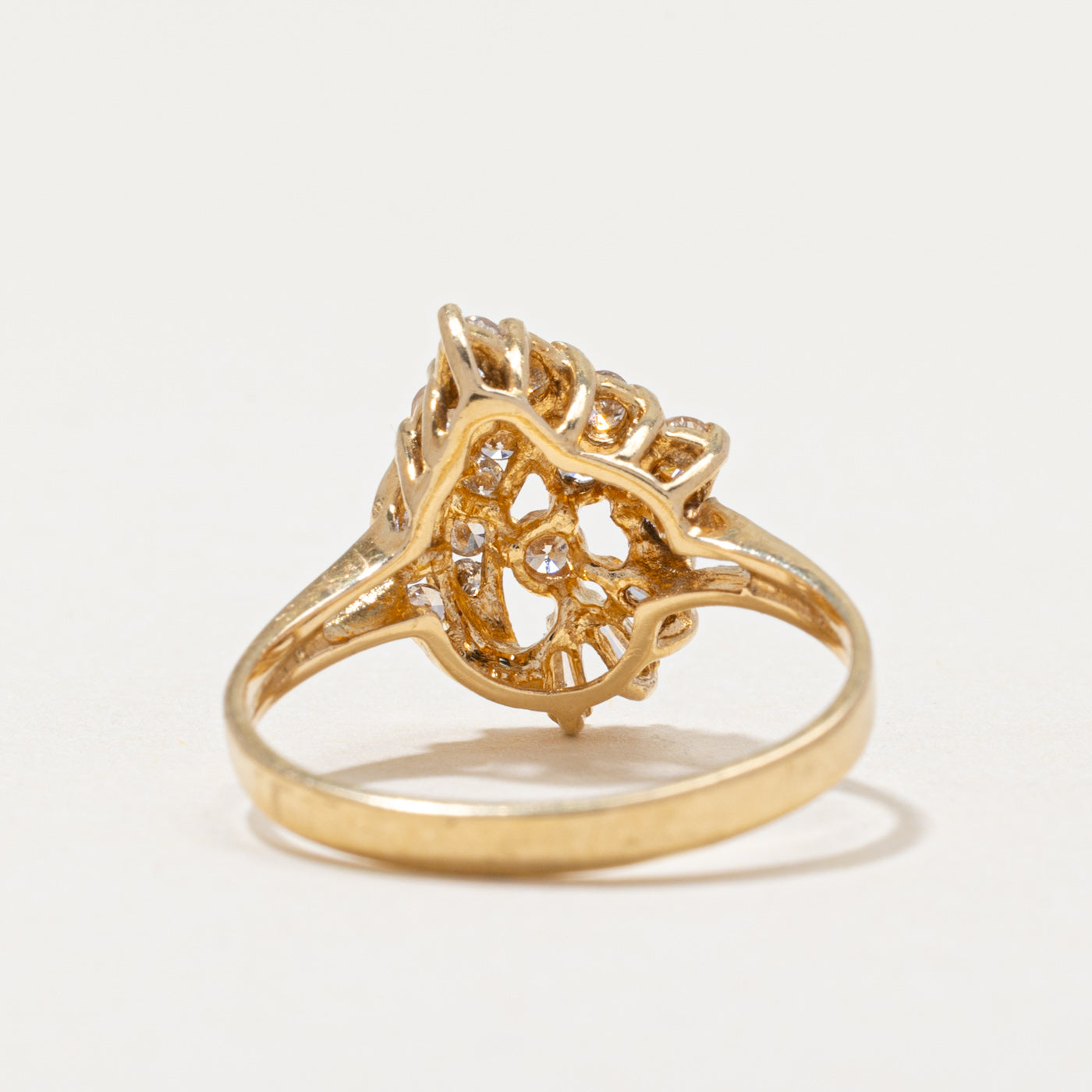 18k Diamond Cocktail Ring | 0.42ctw | SZ 6.75