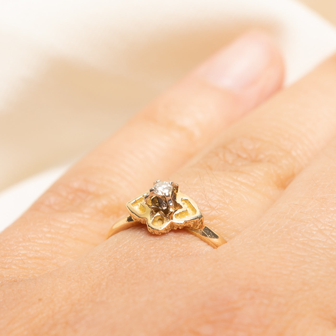 Single Stone Diamond Ring | 0.05ct | SZ 6.5
