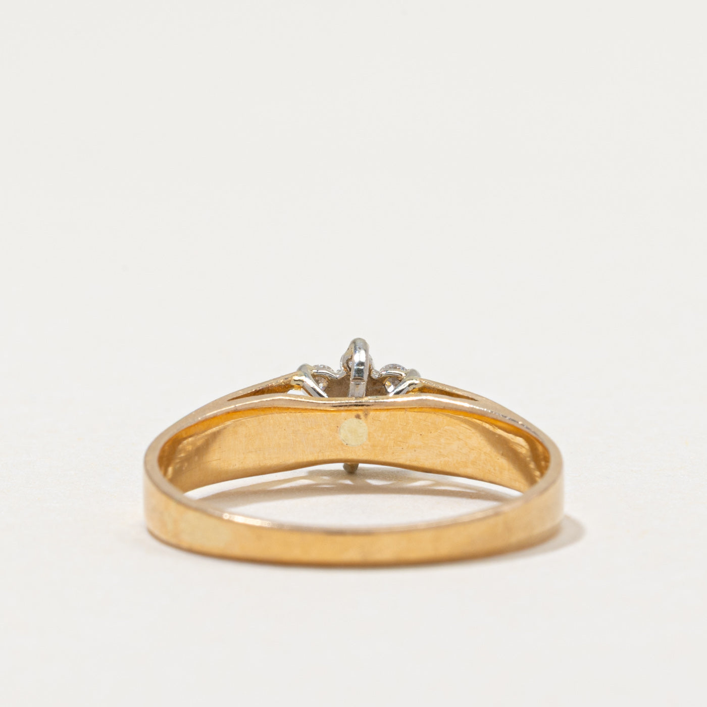 Diamond Petal Cathedral Ring | 0.13ctw | SZ 6.25