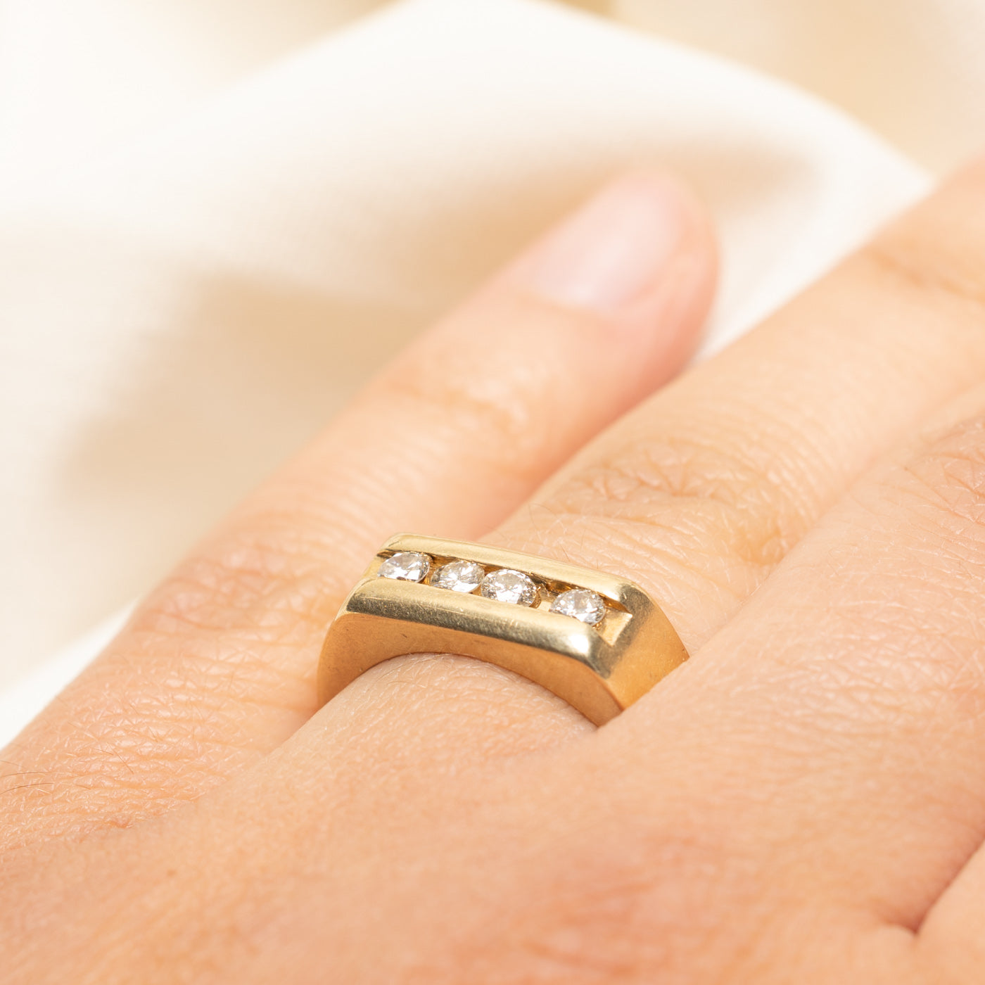 Four Stone Diamond Chunky Ring | 8.15ctw | SZ 7