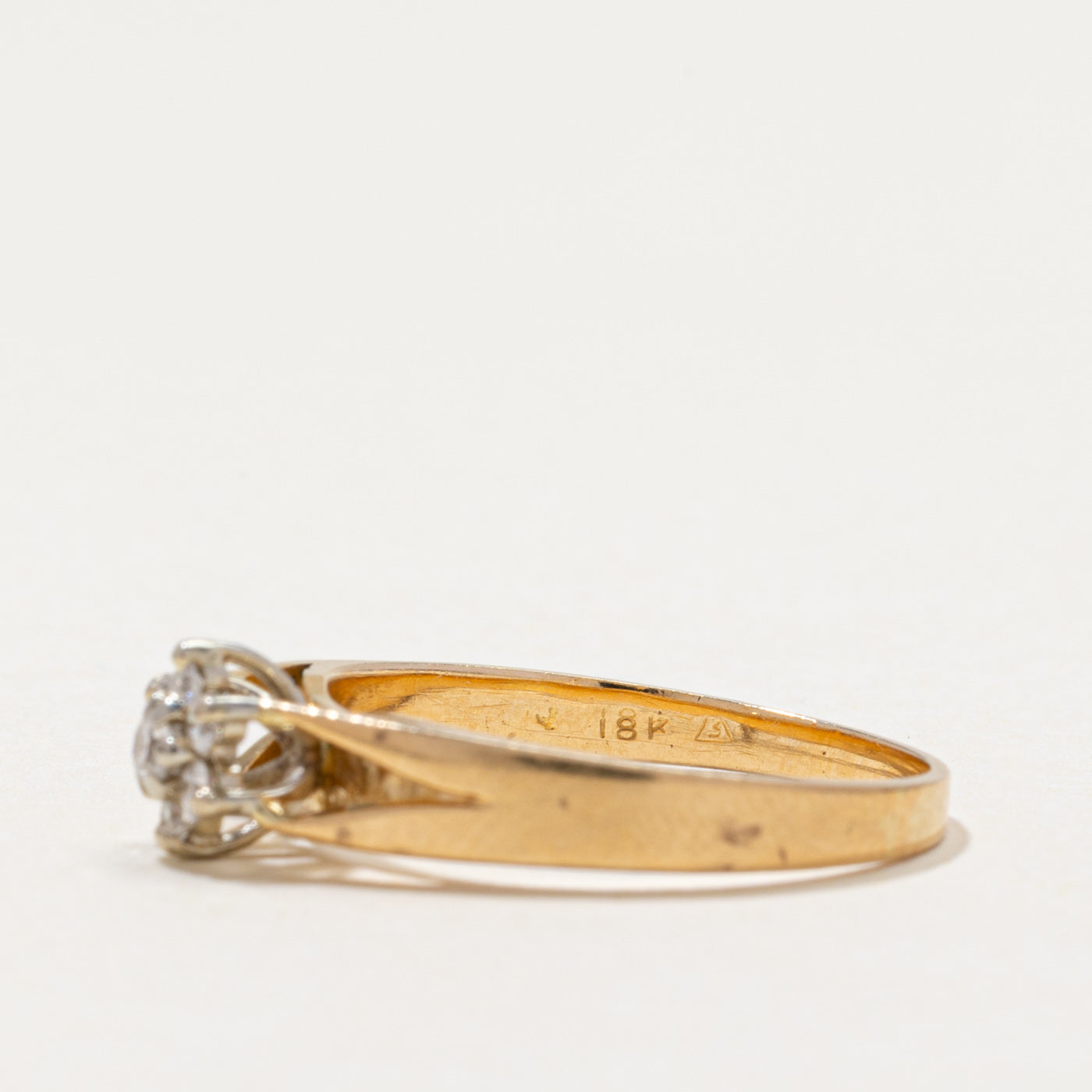 Diamond Petal Cathedral Ring | 0.13ctw | SZ 6.25