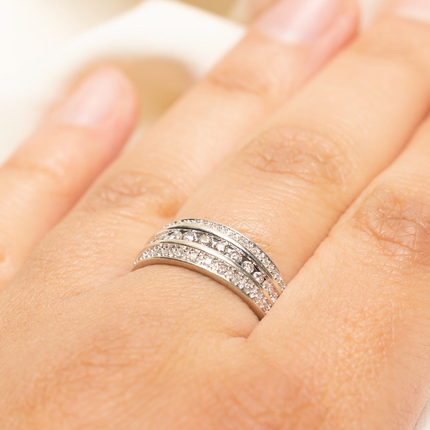 Multi Row Diamond Ring | 0.34ctw | SZ 7.5