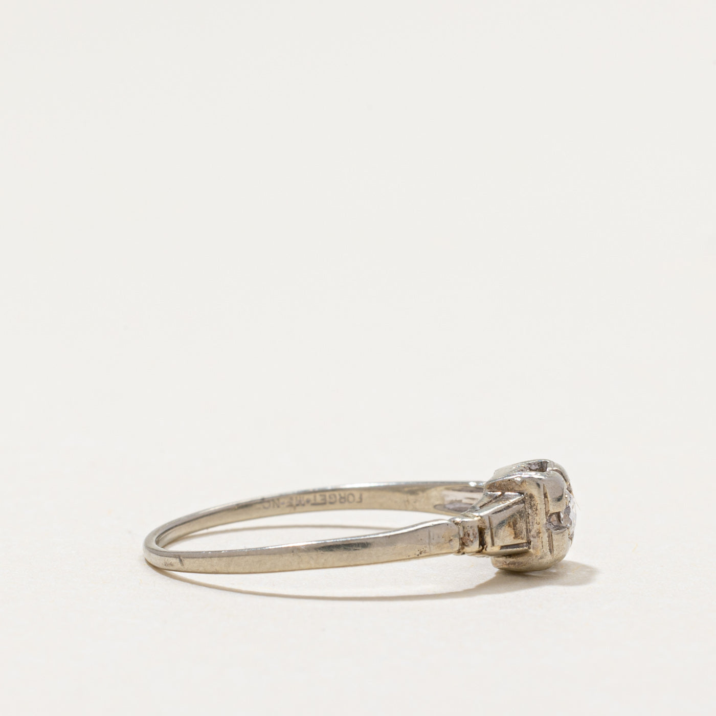 Vintage Single Stone Diamond Ring | 0.04ct | SZ 6.25