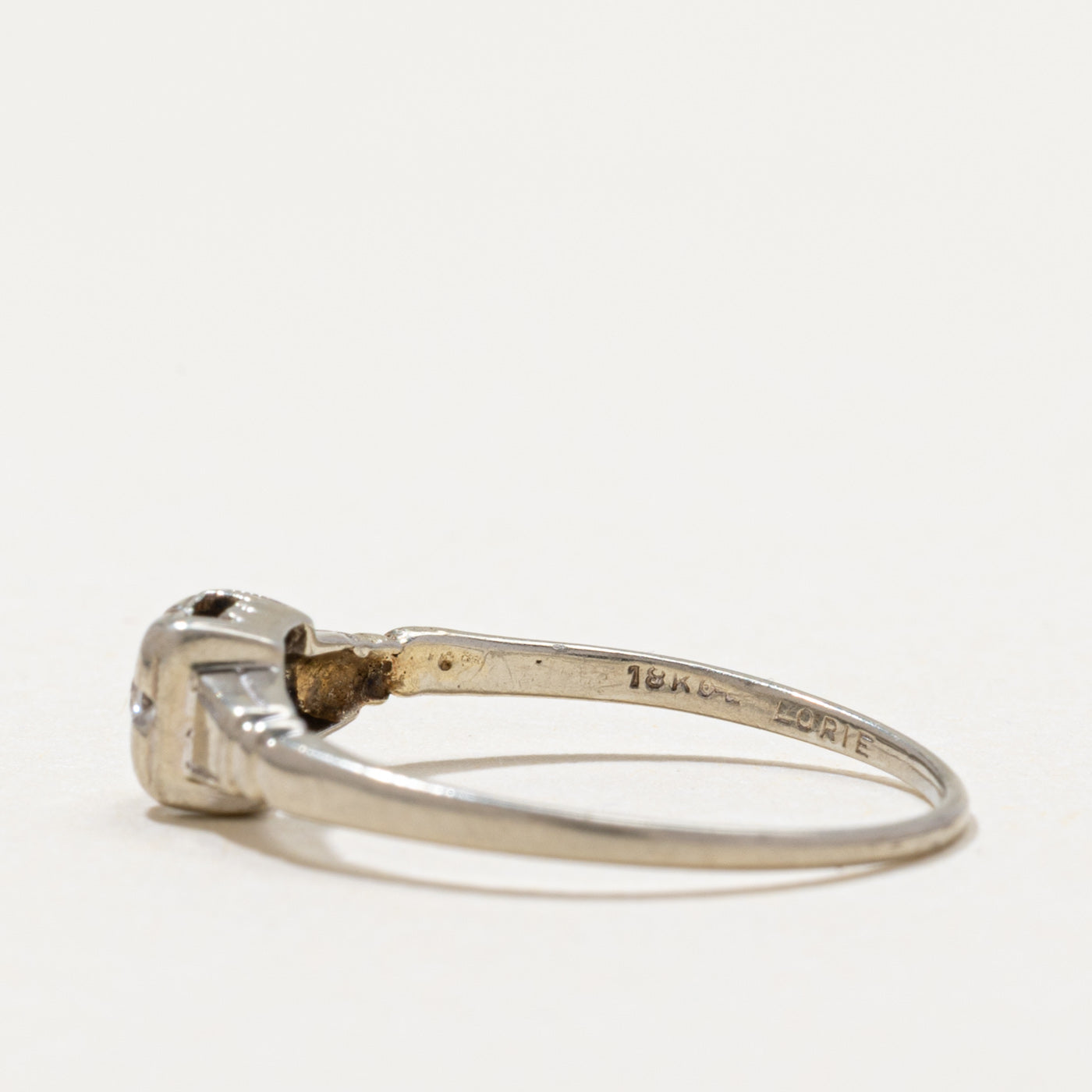 Vintage Single Stone Diamond Ring | 0.04ct | SZ 6.25
