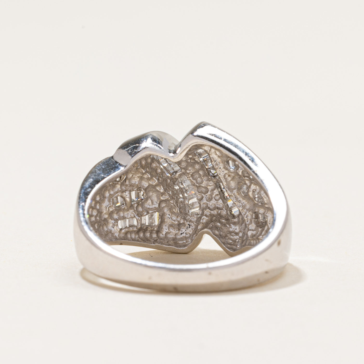 14k Channel Set Baguette Cut Diamond Cocktail Ring | 0.40ctw | SZ 6.75