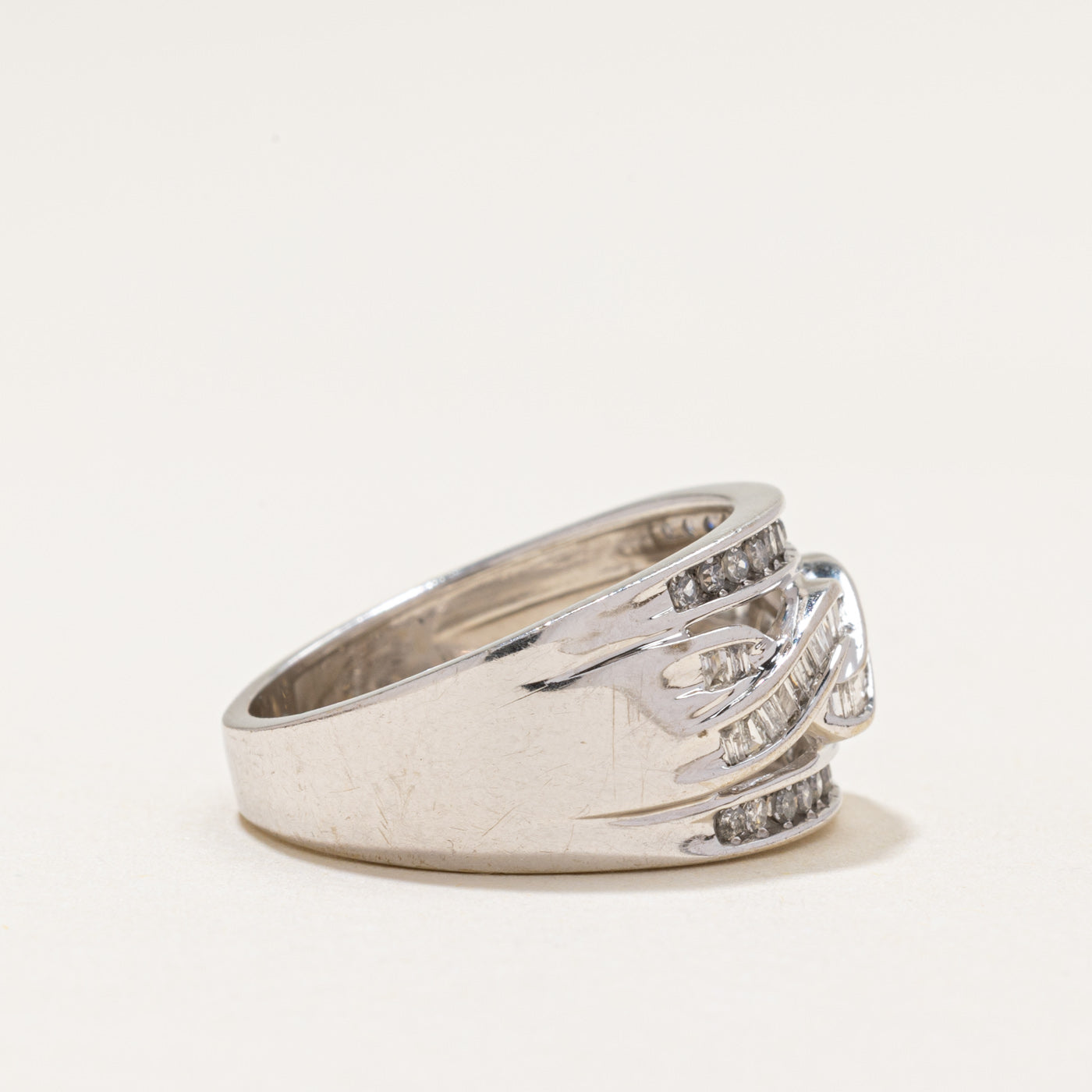 10k Diamond Waterfall Band | 0.50ctw | SZ 7