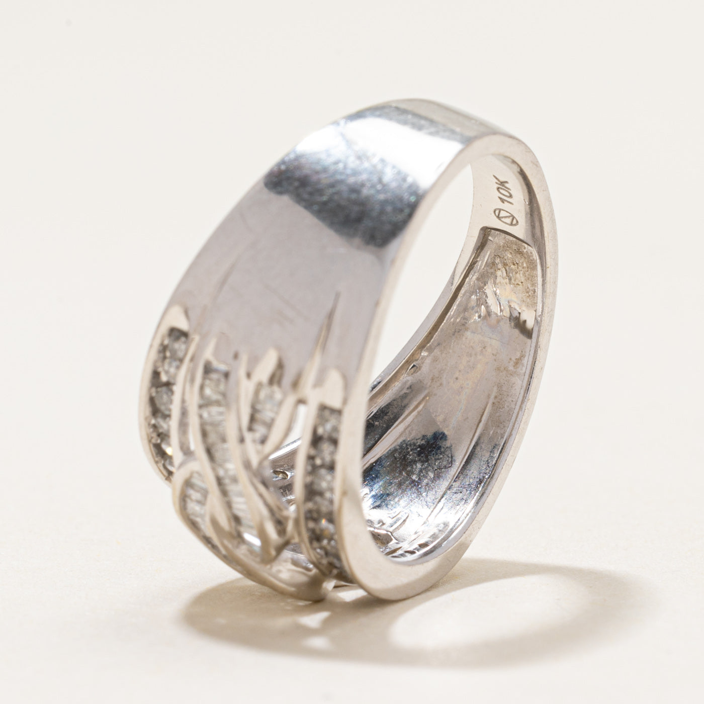 10k Diamond Waterfall Band | 0.50ctw | SZ 7
